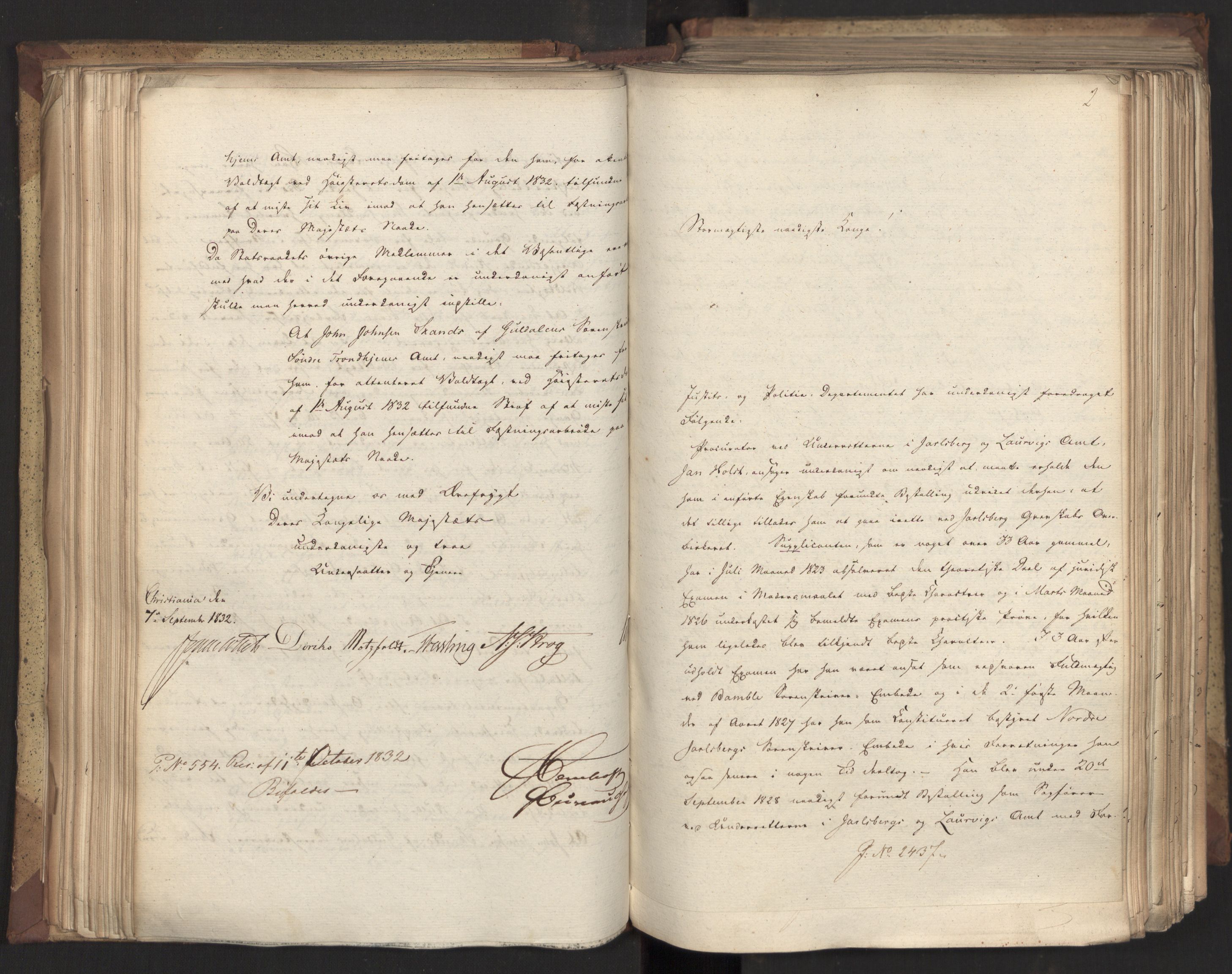 Statsrådsavdelingen i Stockholm, AV/RA-S-1003/D/Da/L0079: Regjeringsinnstillinger nr. 2400-2549, 1832, p. 140