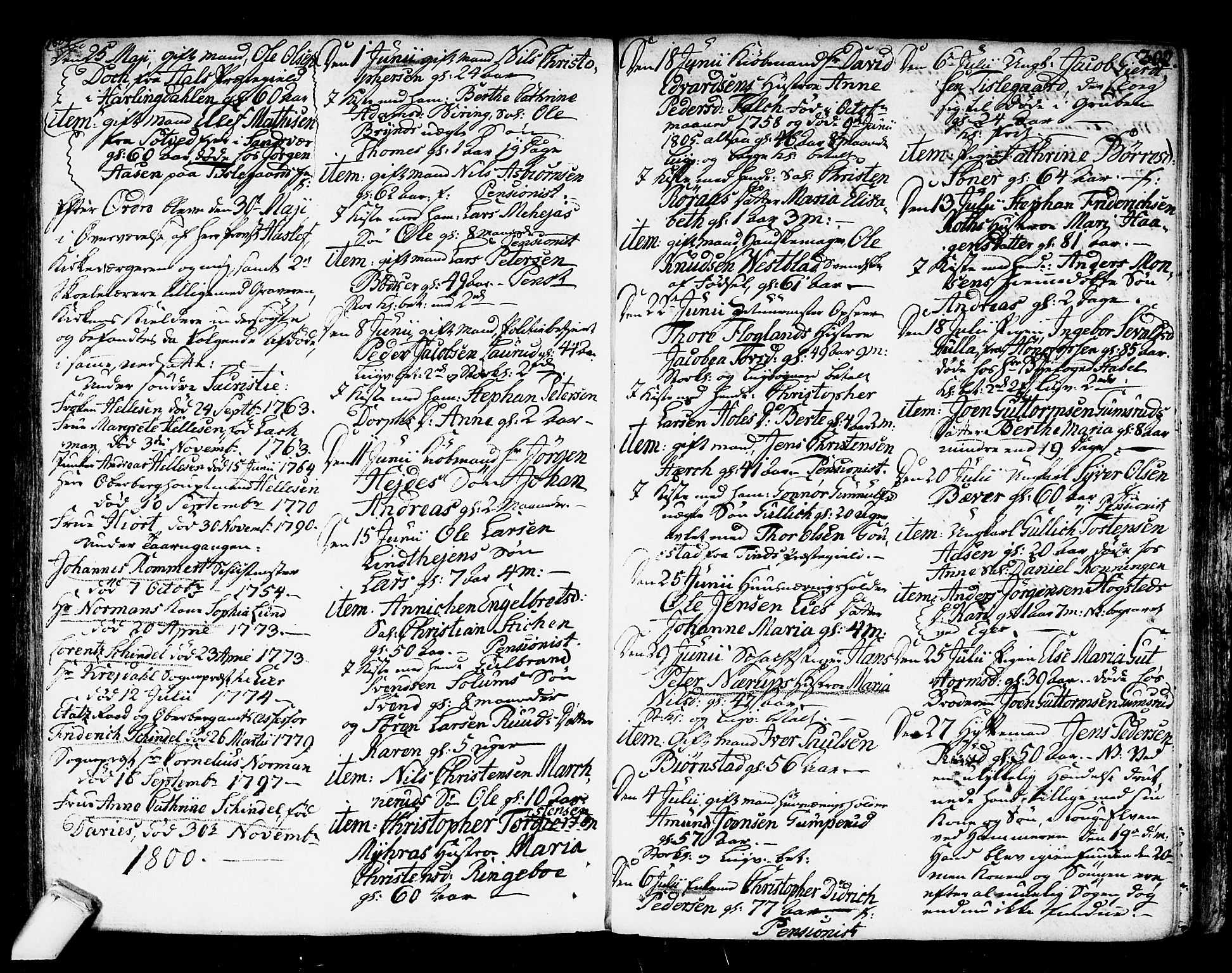 Kongsberg kirkebøker, SAKO/A-22/F/Fa/L0007: Parish register (official) no. I 7, 1795-1816, p. 302