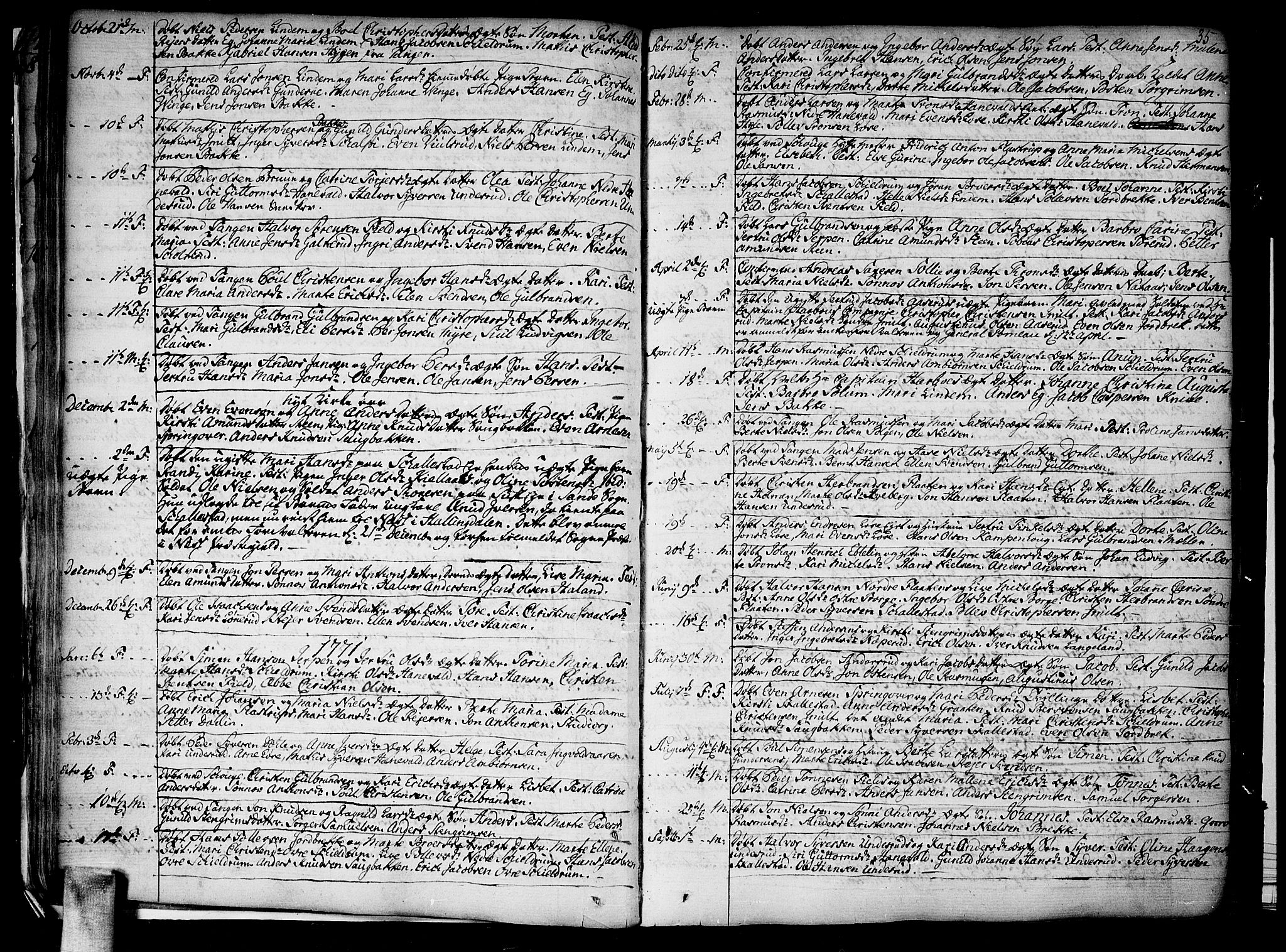 Skoger kirkebøker, SAKO/A-59/F/Fa/L0001: Parish register (official) no. I 1, 1746-1814, p. 35