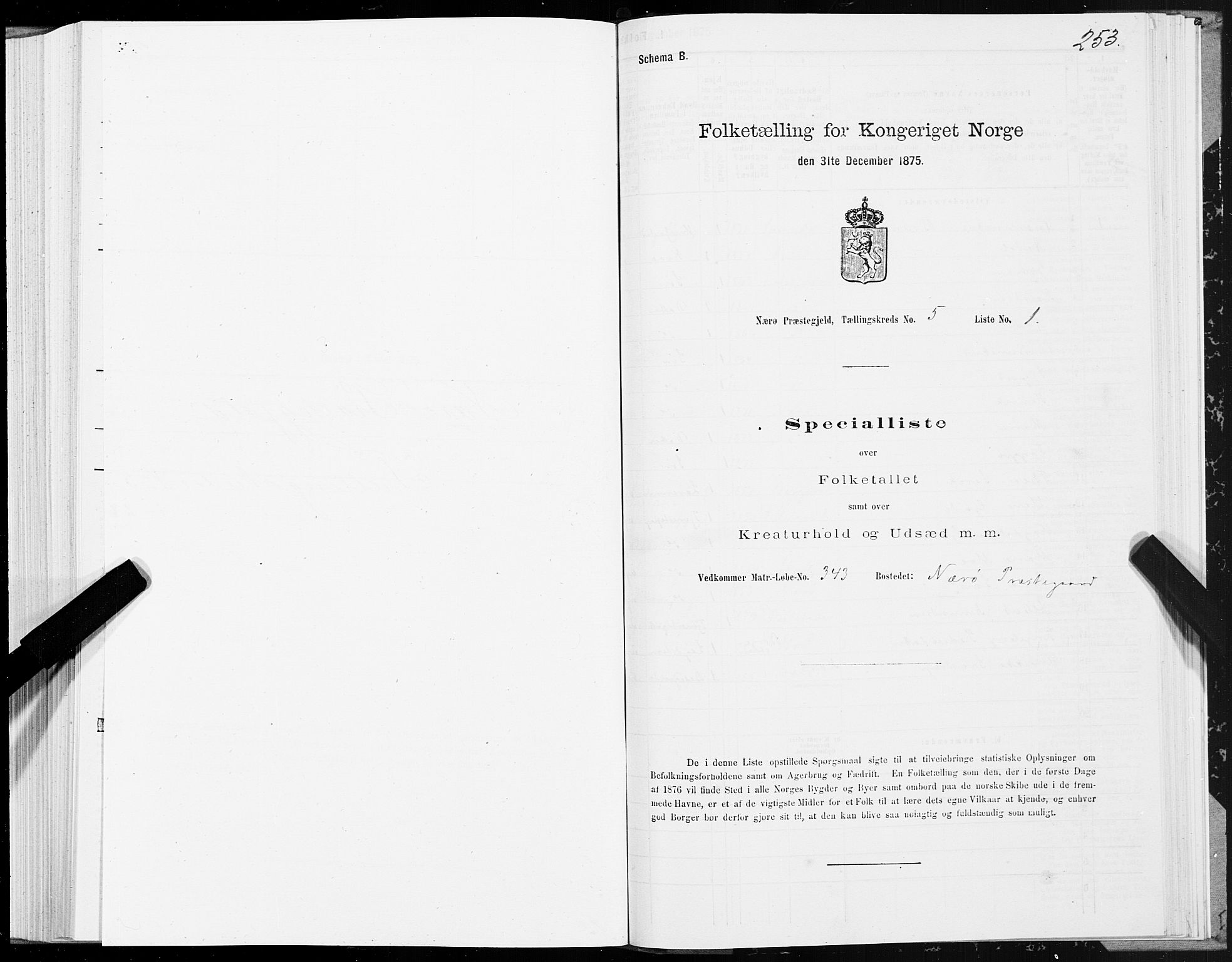 SAT, 1875 census for 1751P Nærøy, 1875, p. 2253