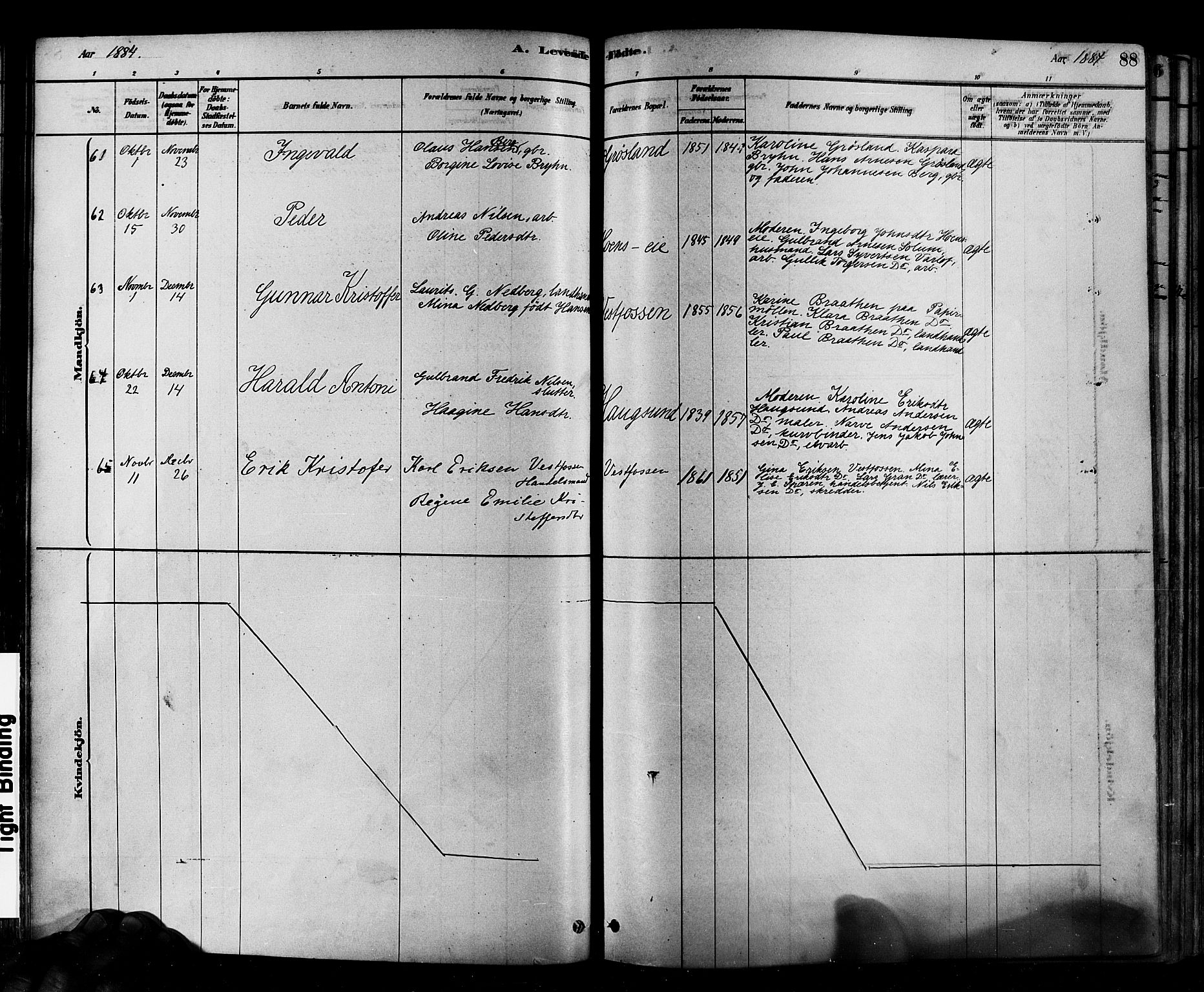 Eiker kirkebøker, SAKO/A-4/F/Fb/L0001: Parish register (official) no. II 1, 1878-1888, p. 88