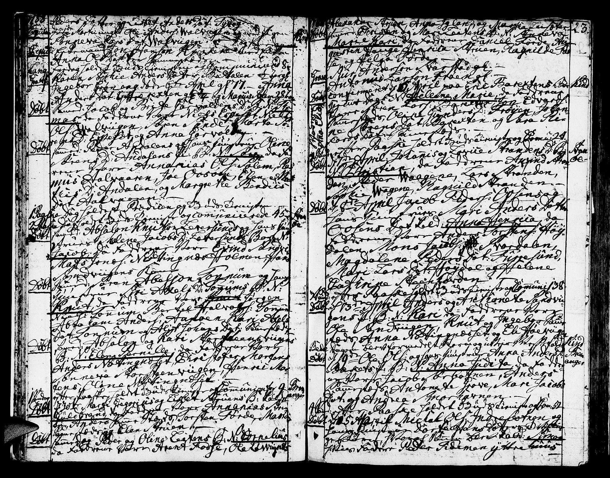 Kinn sokneprestembete, AV/SAB-A-80801/H/Haa/Haaa/L0003: Parish register (official) no. A 3, 1785-1821, p. 23