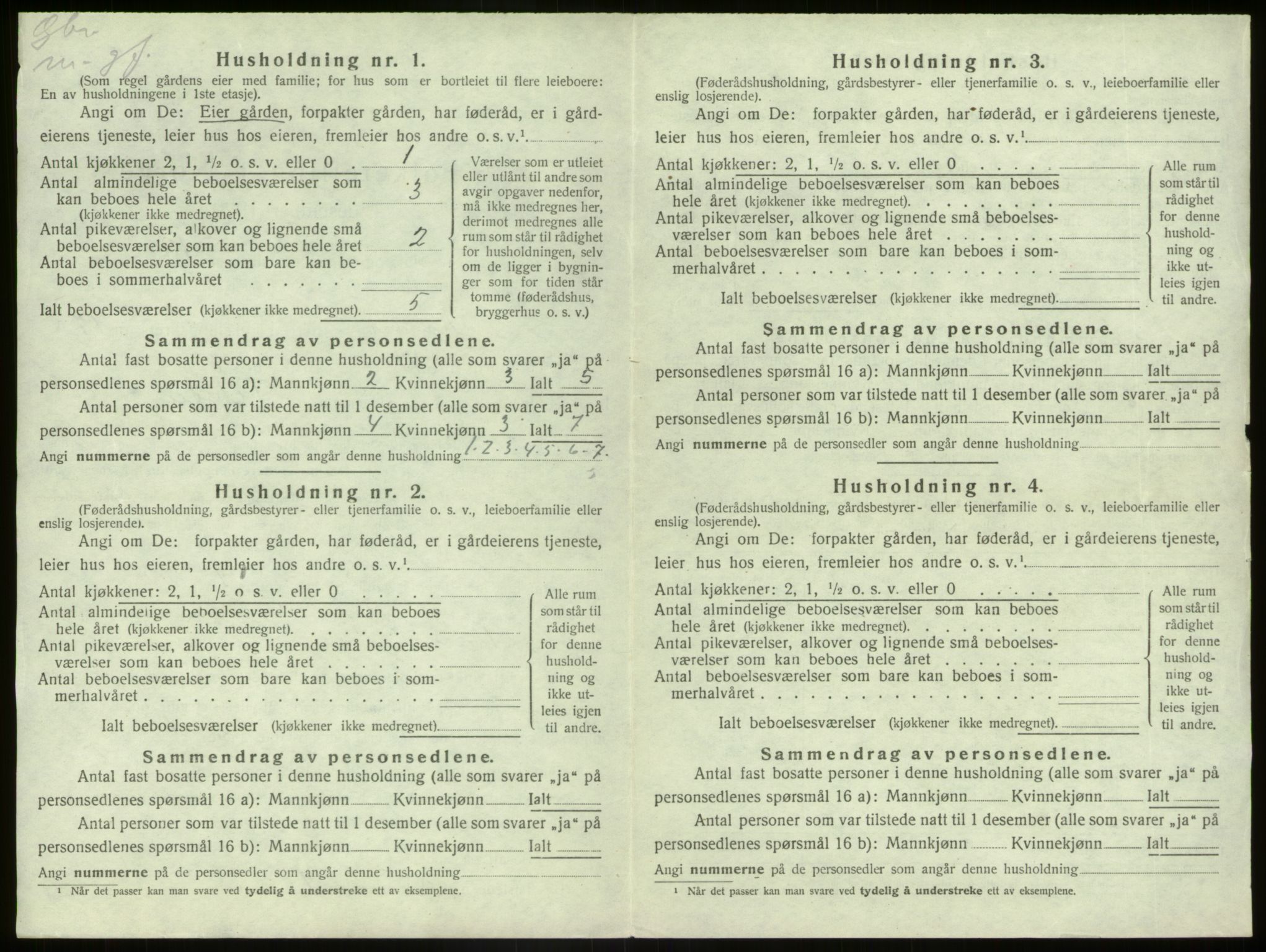 SAB, 1920 census for Kinn, 1920, p. 817