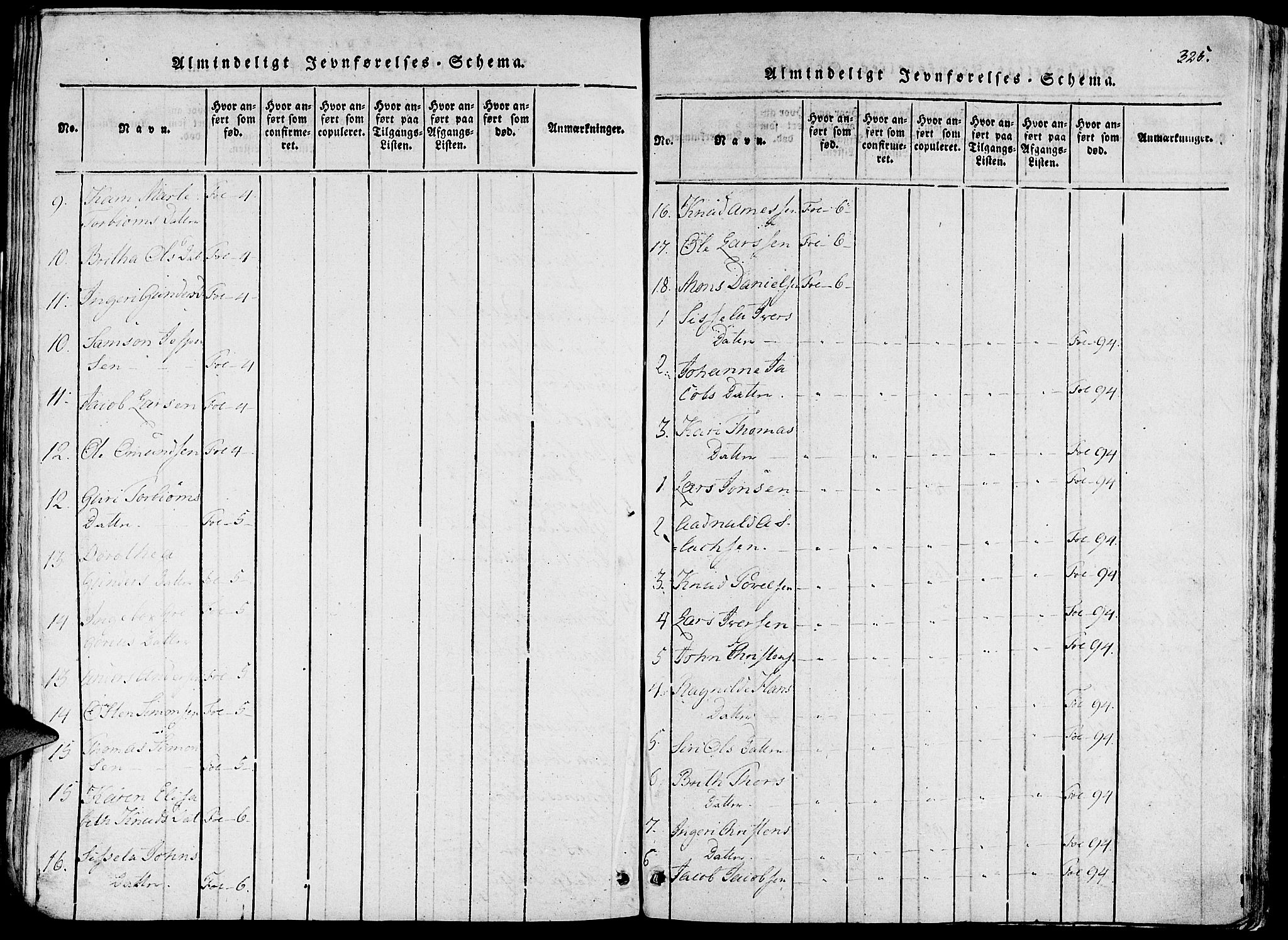 Fjelberg sokneprestembete, AV/SAB-A-75201/H/Haa: Parish register (official) no. A 4, 1816-1822, p. 325