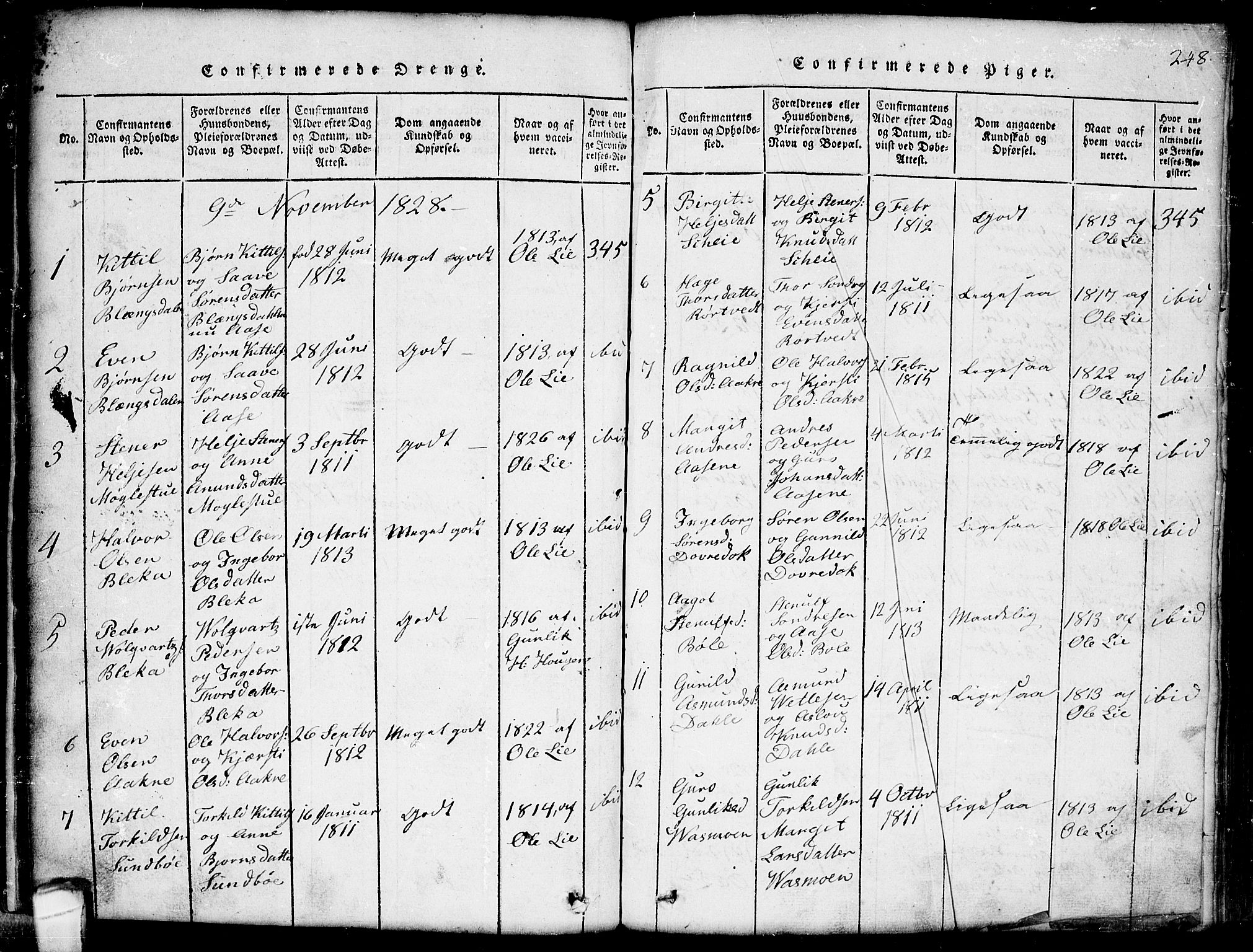 Seljord kirkebøker, SAKO/A-20/G/Gb/L0002: Parish register (copy) no. II 2, 1815-1854, p. 248