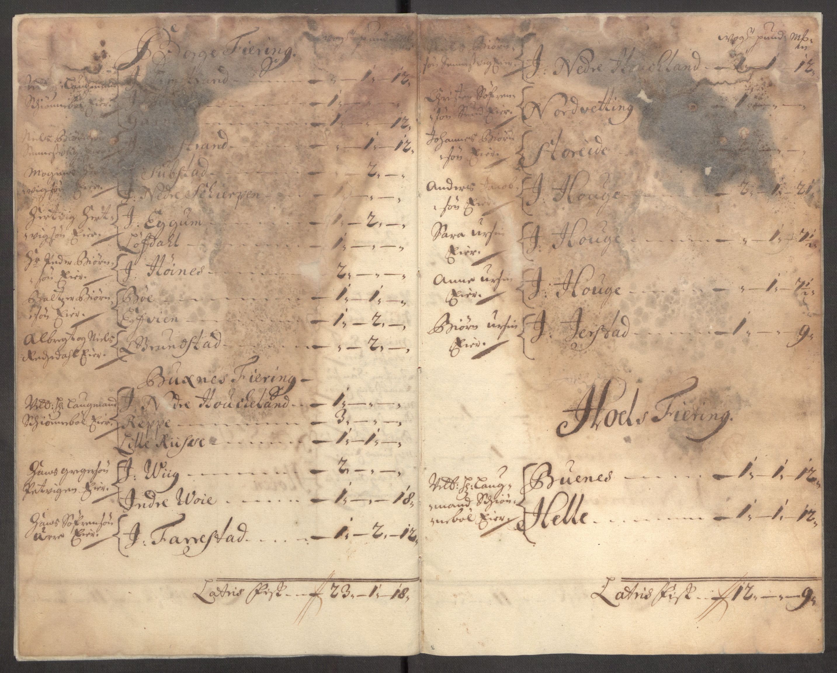 Rentekammeret inntil 1814, Reviderte regnskaper, Fogderegnskap, AV/RA-EA-4092/R67/L4678: Fogderegnskap Vesterålen, Andenes og Lofoten, 1696-1708, p. 421