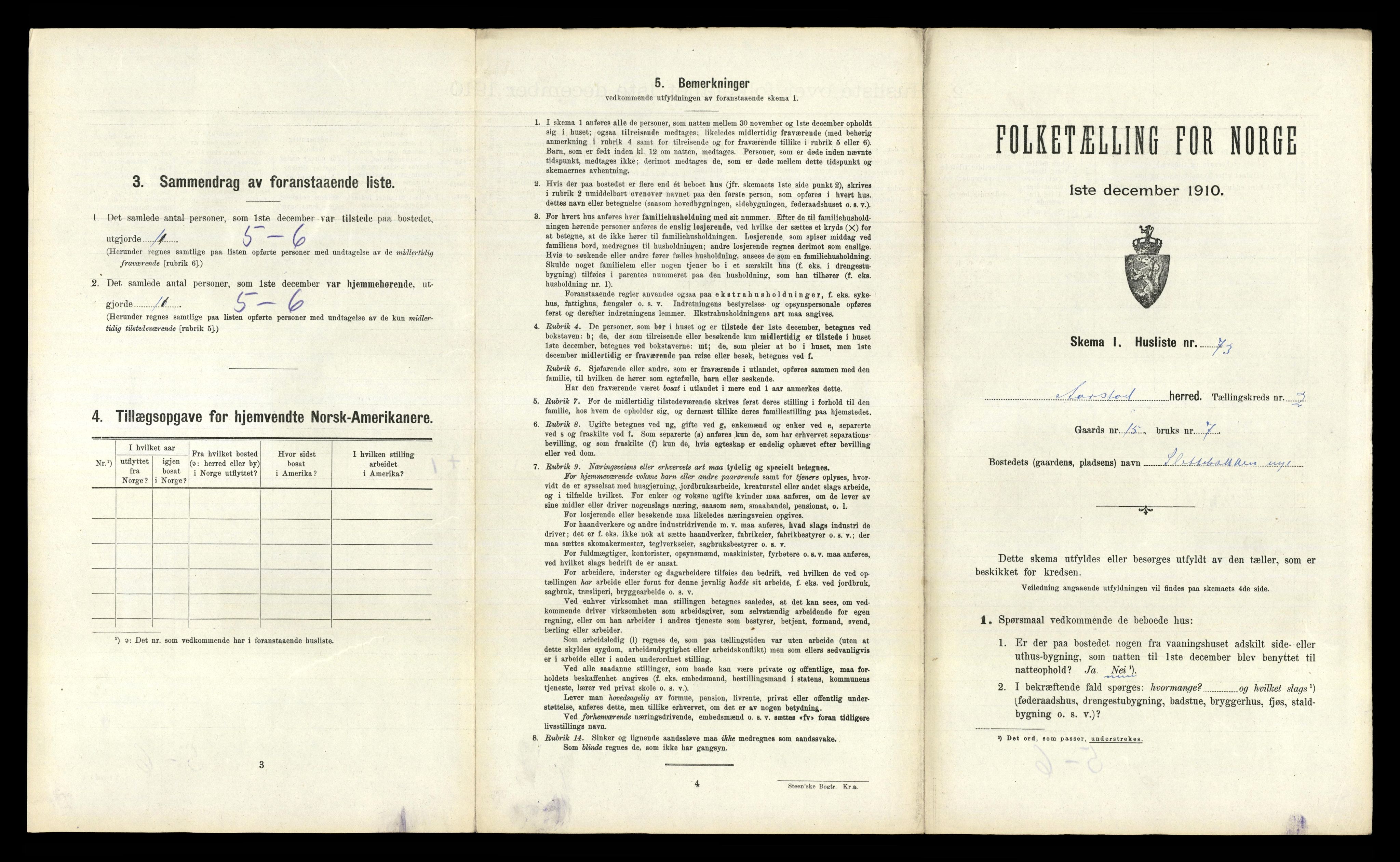 RA, 1910 census for Årstad, 1910, p. 354