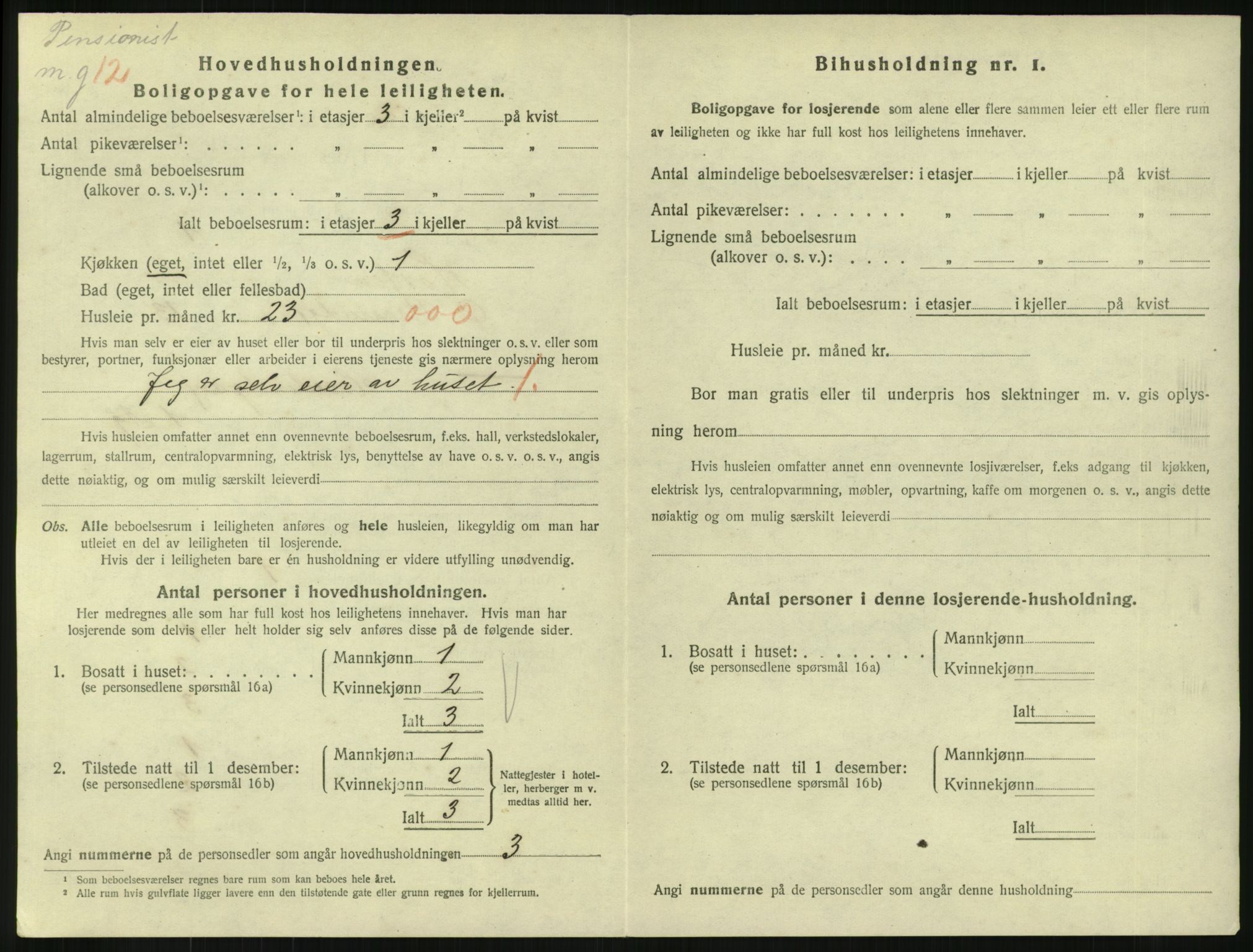 SAKO, 1920 census for Horten, 1920, p. 3628