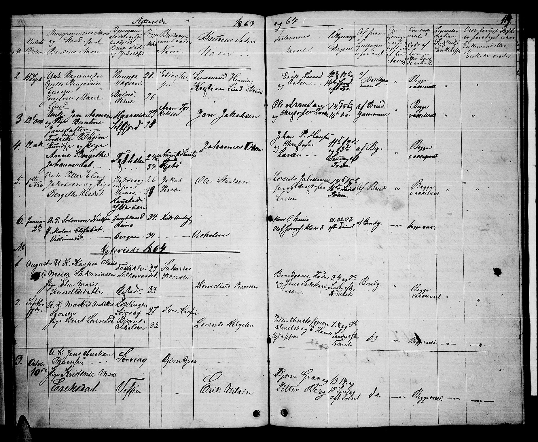 Ministerialprotokoller, klokkerbøker og fødselsregistre - Nordland, SAT/A-1459/886/L1224: Parish register (copy) no. 886C01, 1843-1873, p. 119