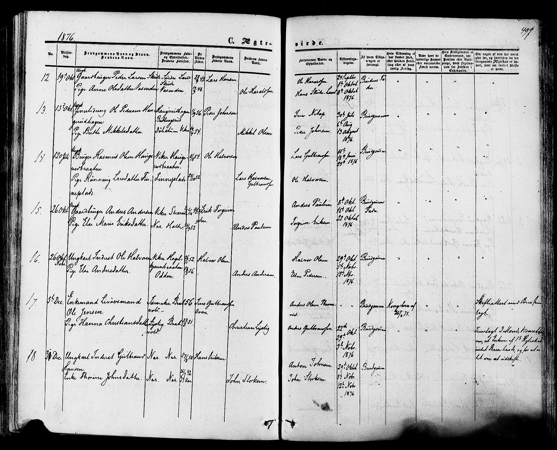 Ådal kirkebøker, AV/SAKO-A-248/F/Fa/L0001: Parish register (official) no. I 1, 1857-1883, p. 497