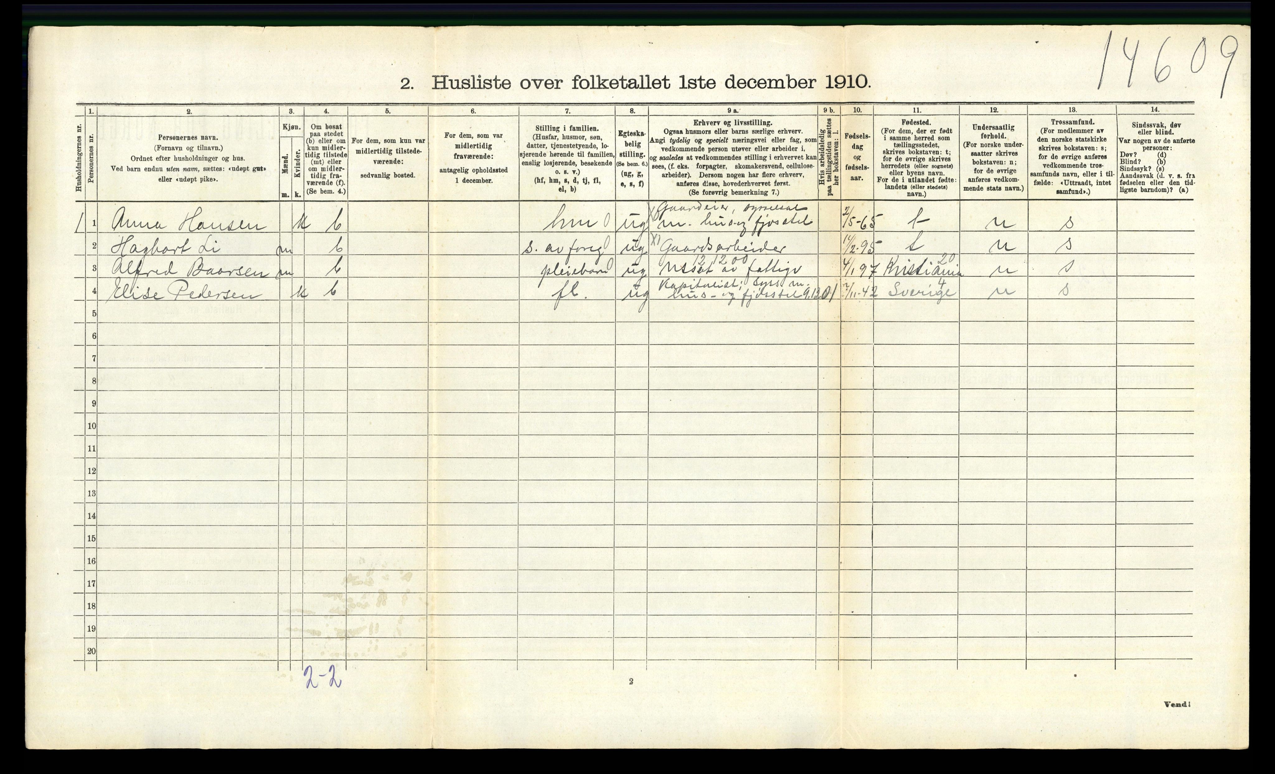 RA, 1910 census for Spydeberg, 1910, p. 150