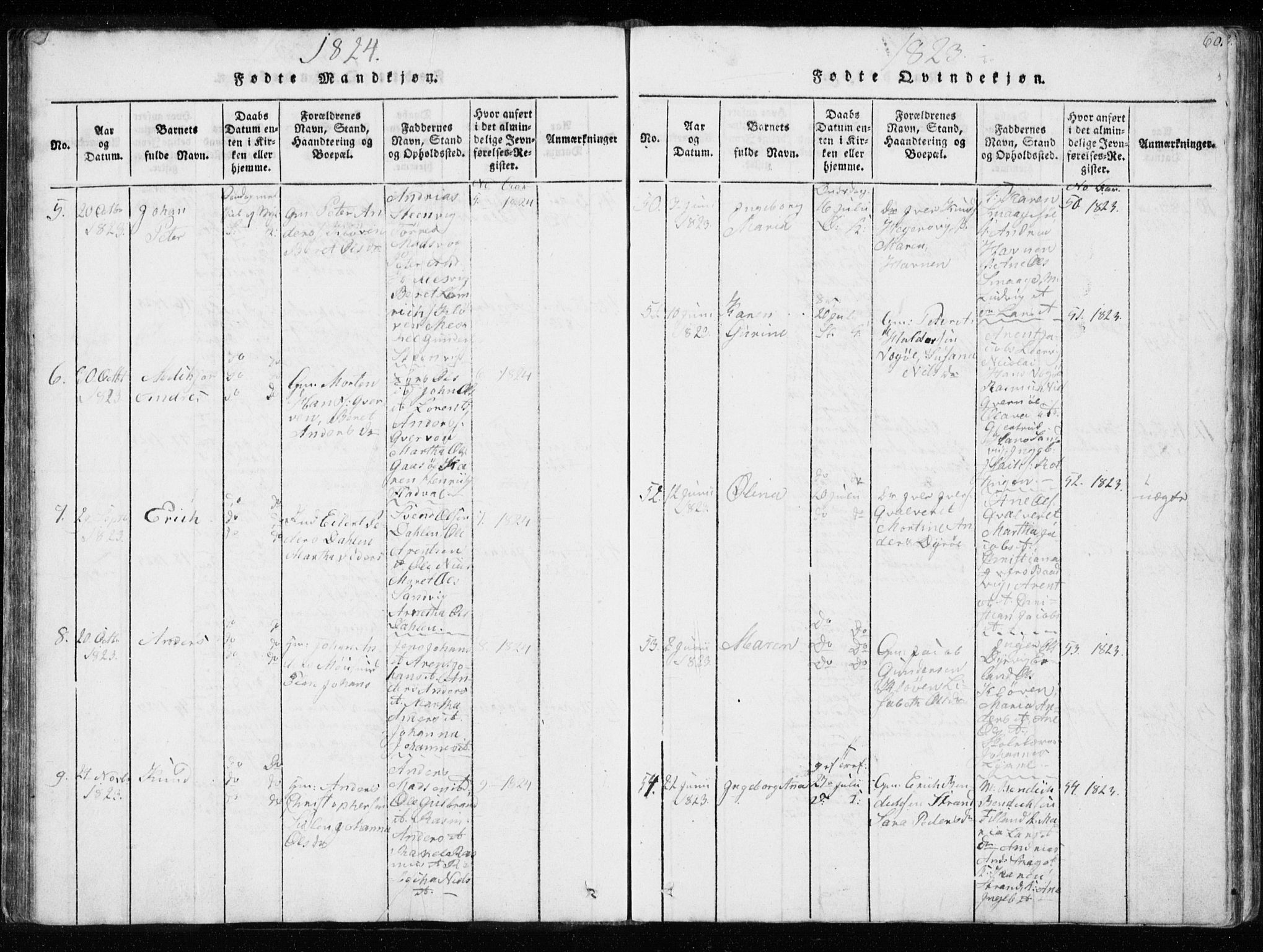 Ministerialprotokoller, klokkerbøker og fødselsregistre - Sør-Trøndelag, SAT/A-1456/634/L0527: Parish register (official) no. 634A03, 1818-1826, p. 60