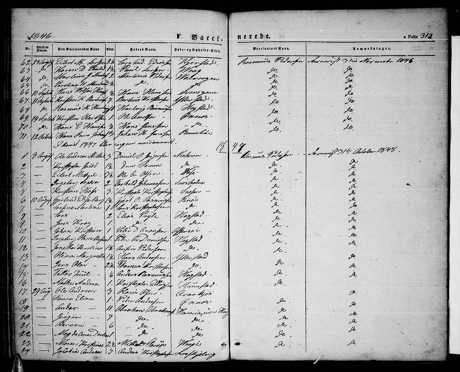 Ministerialprotokoller, klokkerbøker og fødselsregistre - Nordland, AV/SAT-A-1459/872/L1045: Parish register (copy) no. 872C01, 1840-1851, p. 312