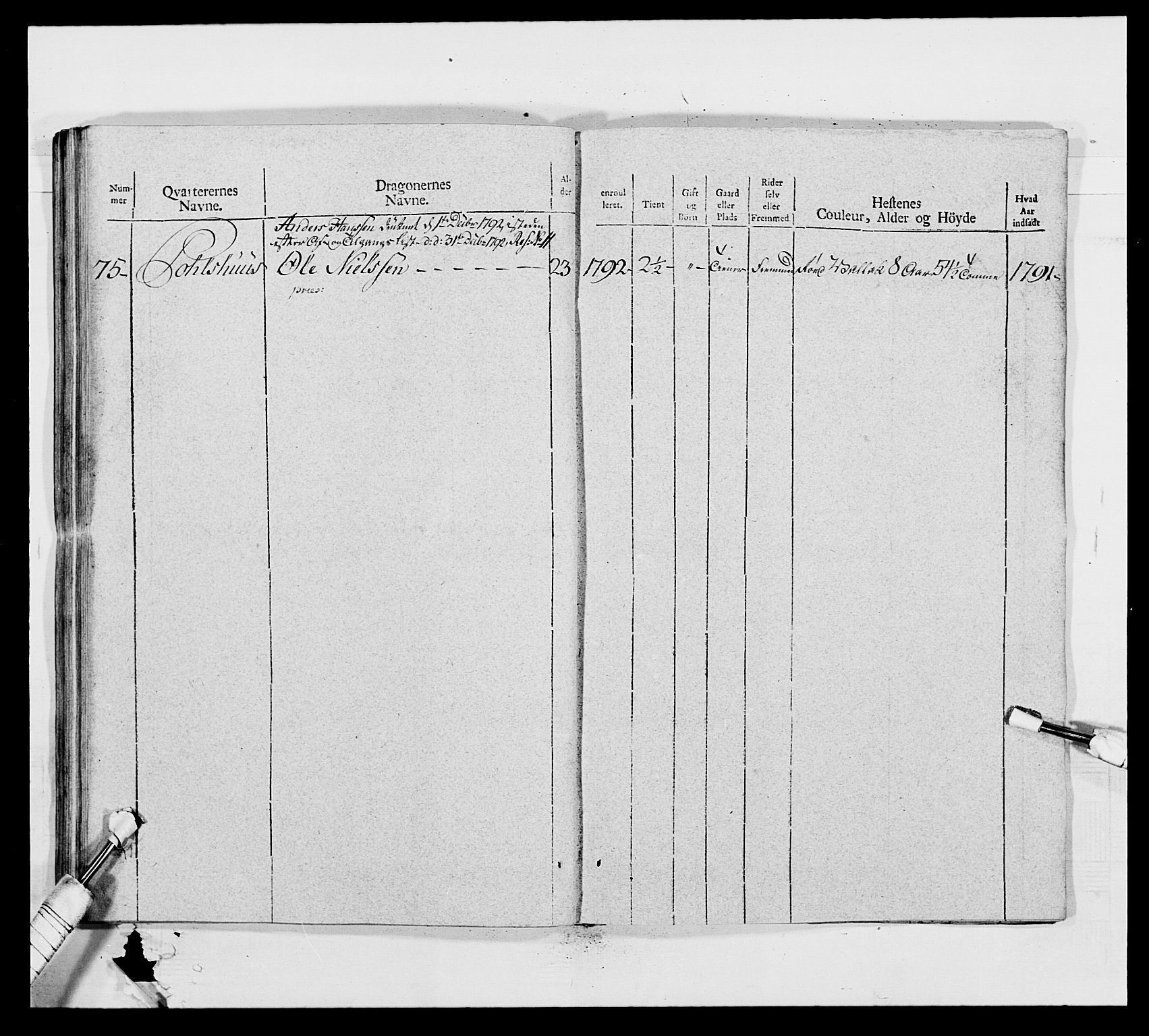 Generalitets- og kommissariatskollegiet, Det kongelige norske kommissariatskollegium, AV/RA-EA-5420/E/Eh/L0011: Smålenske dragonregiment, 1795-1807, p. 234