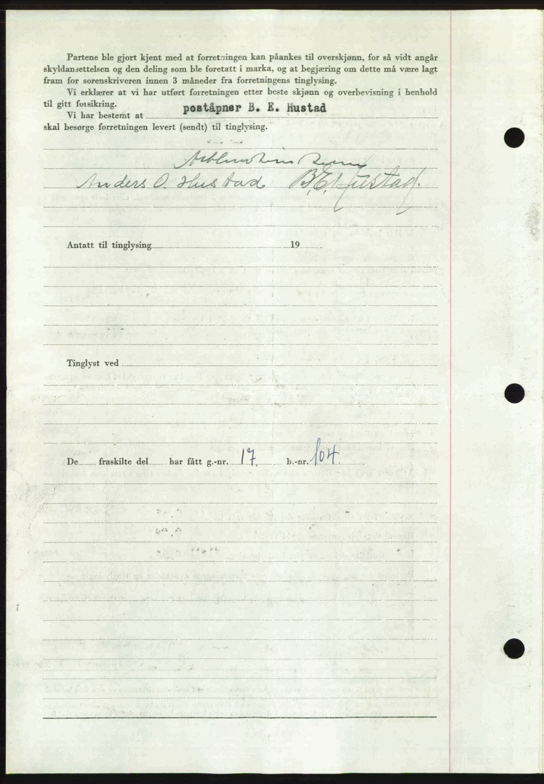 Romsdal sorenskriveri, AV/SAT-A-4149/1/2/2C: Mortgage book no. A31, 1949-1949, Diary no: : 2862/1949