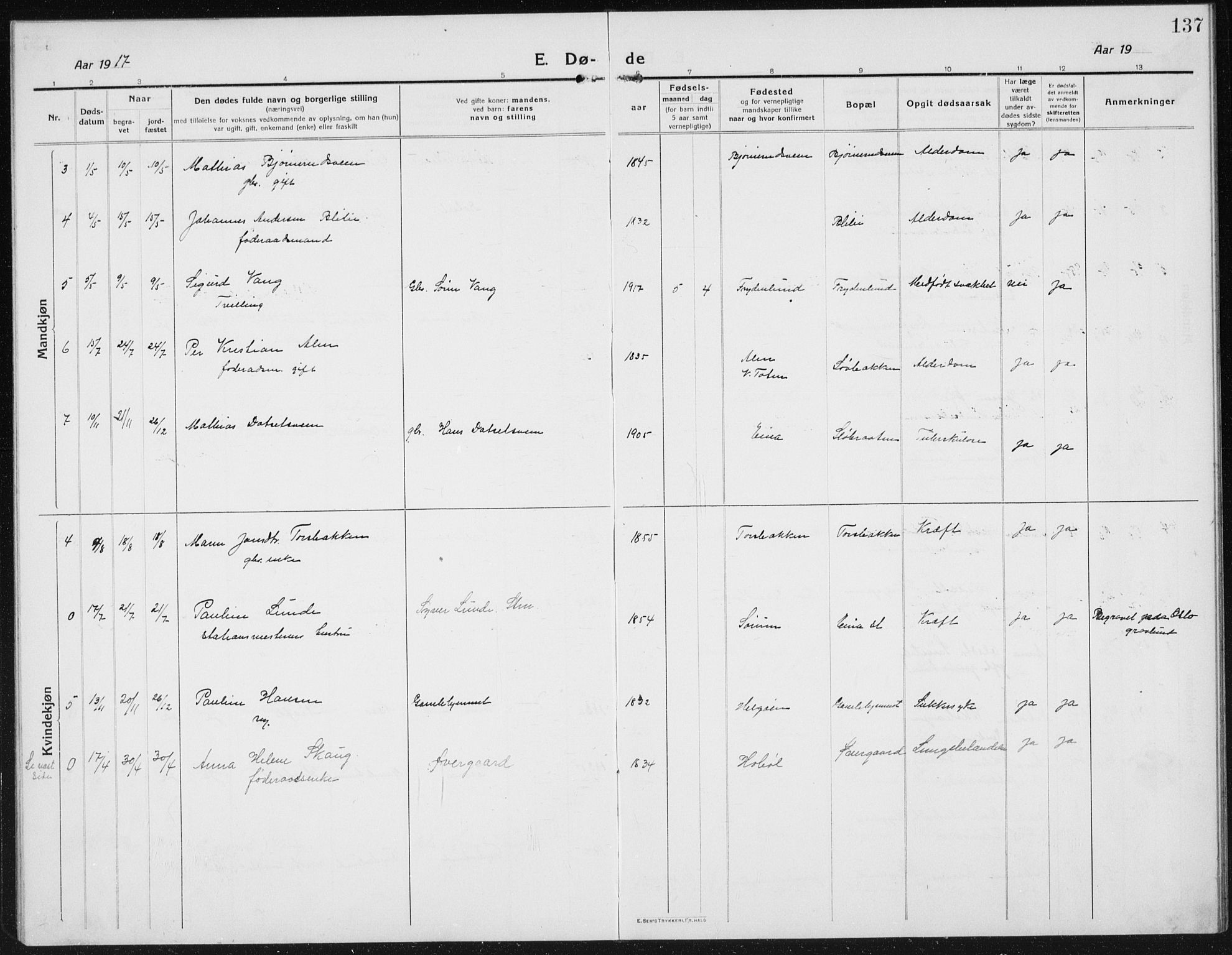 Kolbu prestekontor, AV/SAH-PREST-110/H/Ha/Hab/L0006: Parish register (copy) no. 6, 1916-1934, p. 137