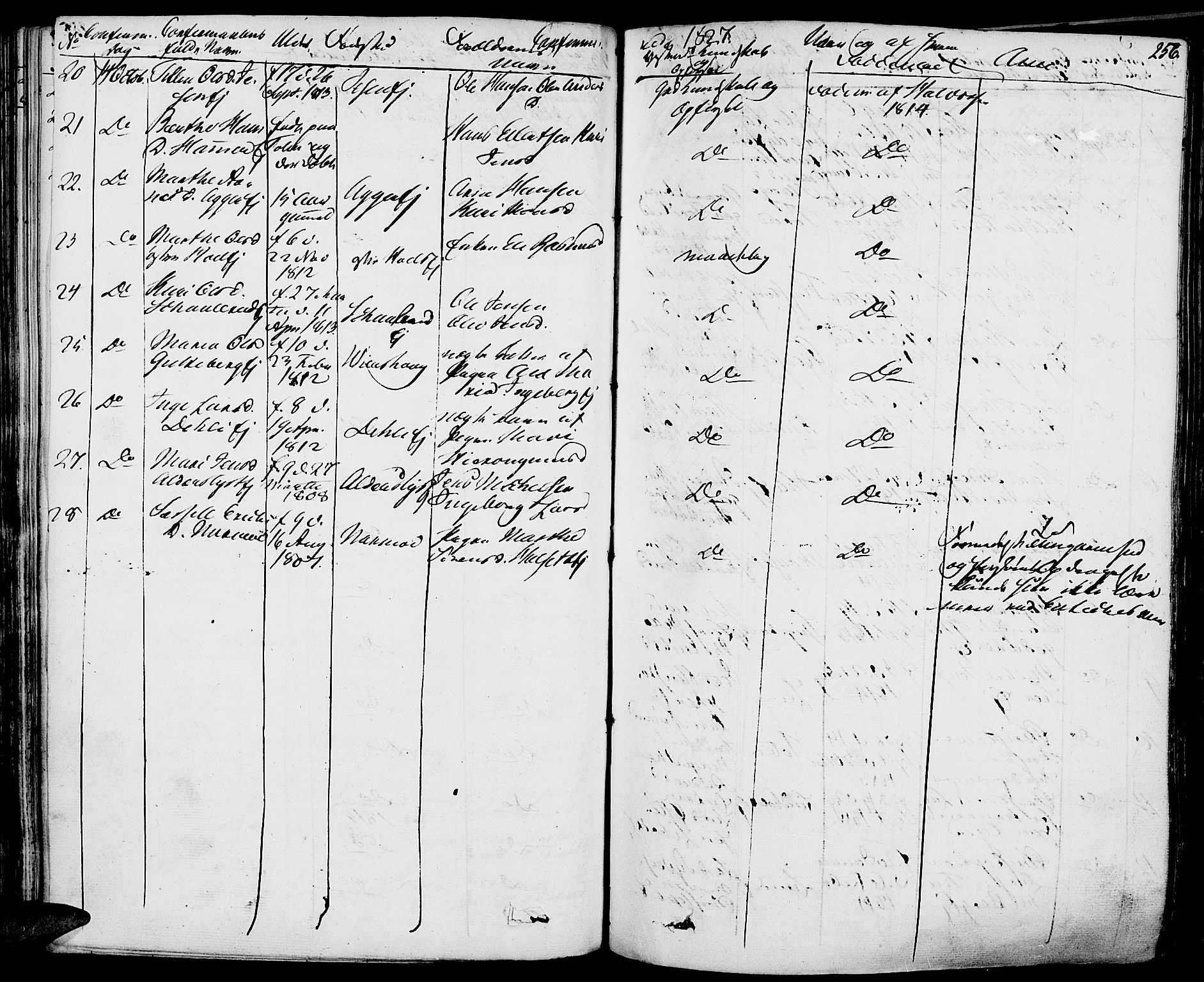 Vang prestekontor, Hedmark, AV/SAH-PREST-008/H/Ha/Haa/L0009: Parish register (official) no. 9, 1826-1841, p. 256