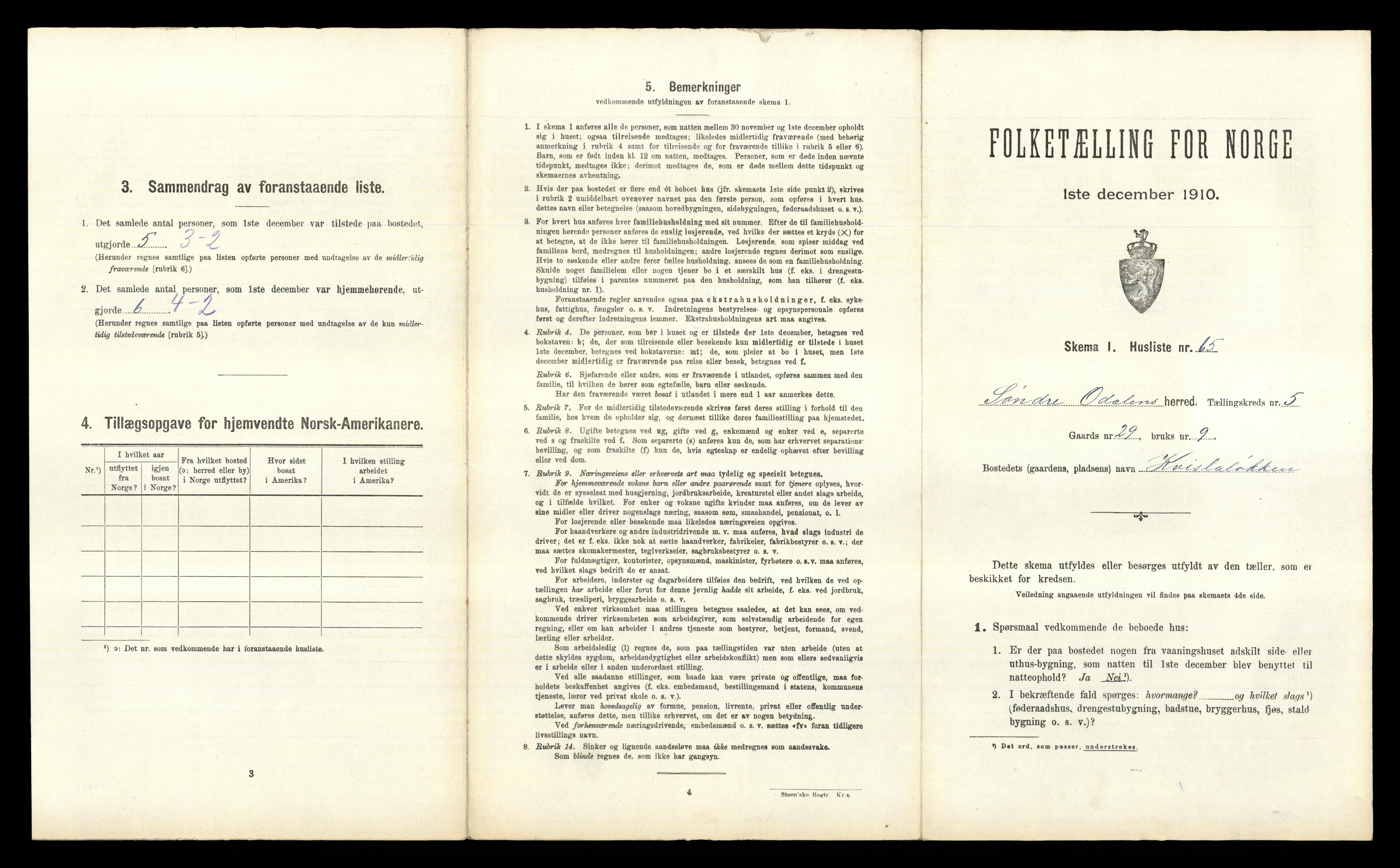 RA, 1910 census for Sør-Odal, 1910, p. 916