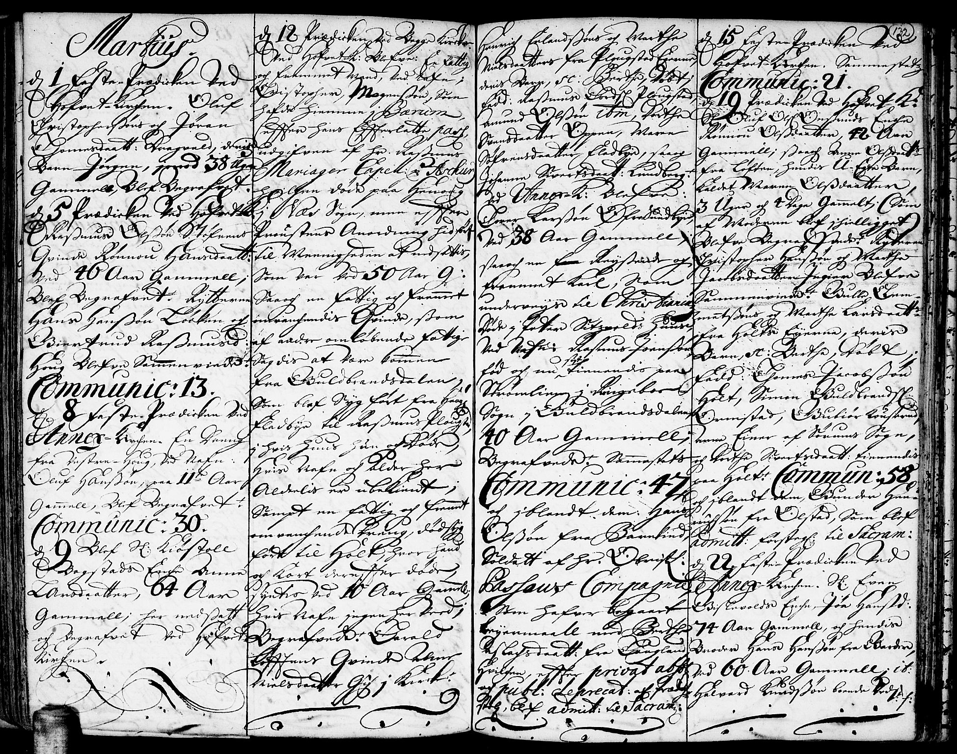 Ullensaker prestekontor Kirkebøker, AV/SAO-A-10236a/F/Fa/L0001: Parish register (official) no. I 1, 1689-1701, p. 132