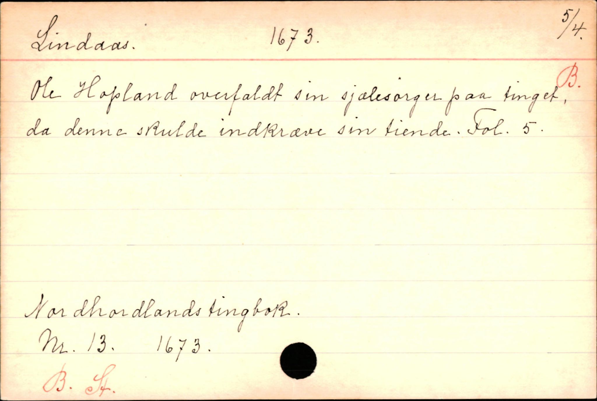 Haugen, Johannes - lærer, SAB/SAB/PA-0036/01/L0001: Om klokkere og lærere, 1521-1904, p. 4997