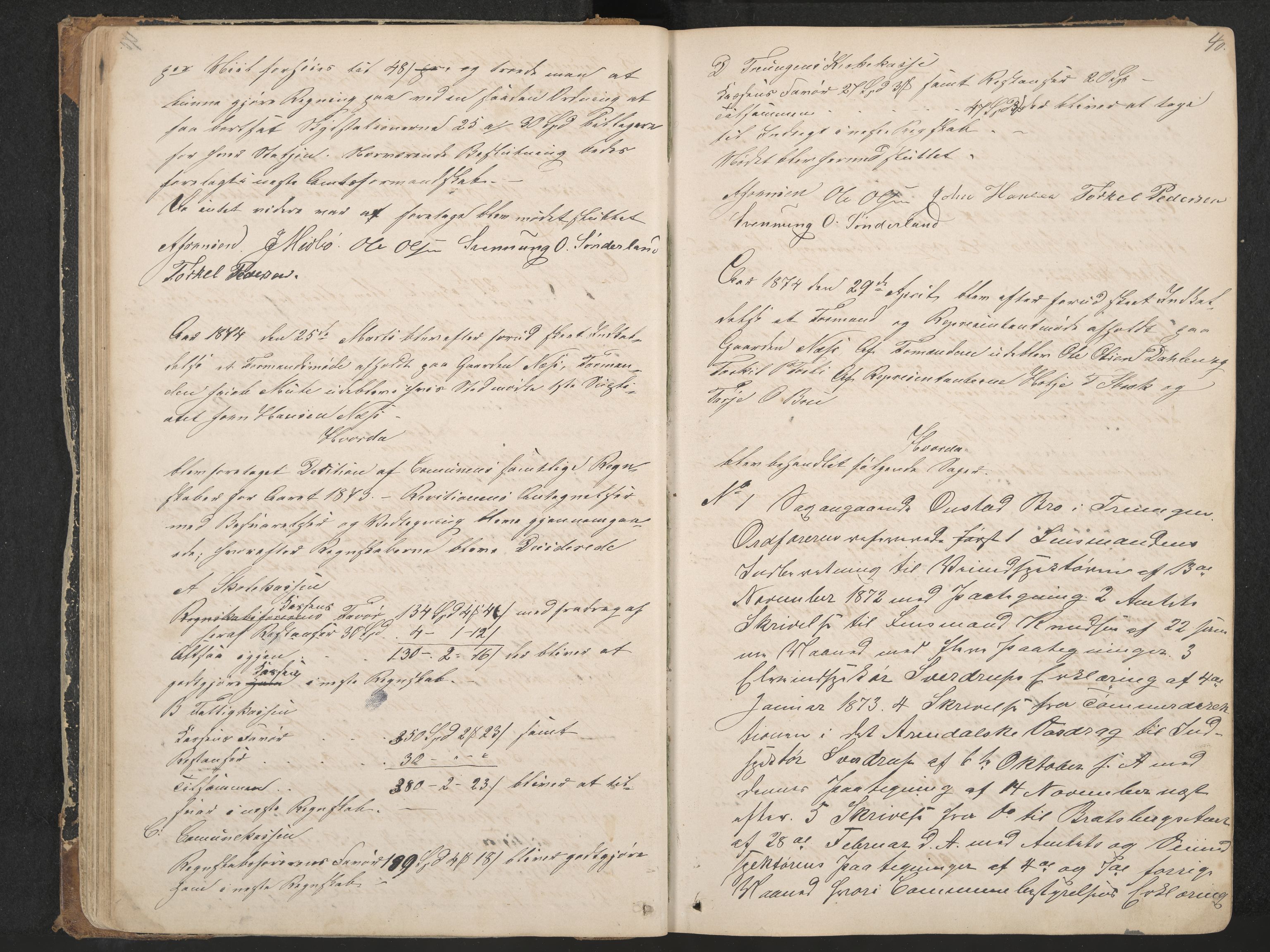 Nissedal formannskap og sentraladministrasjon, IKAK/0830021-1/A/L0002: Møtebok, 1870-1892, p. 40