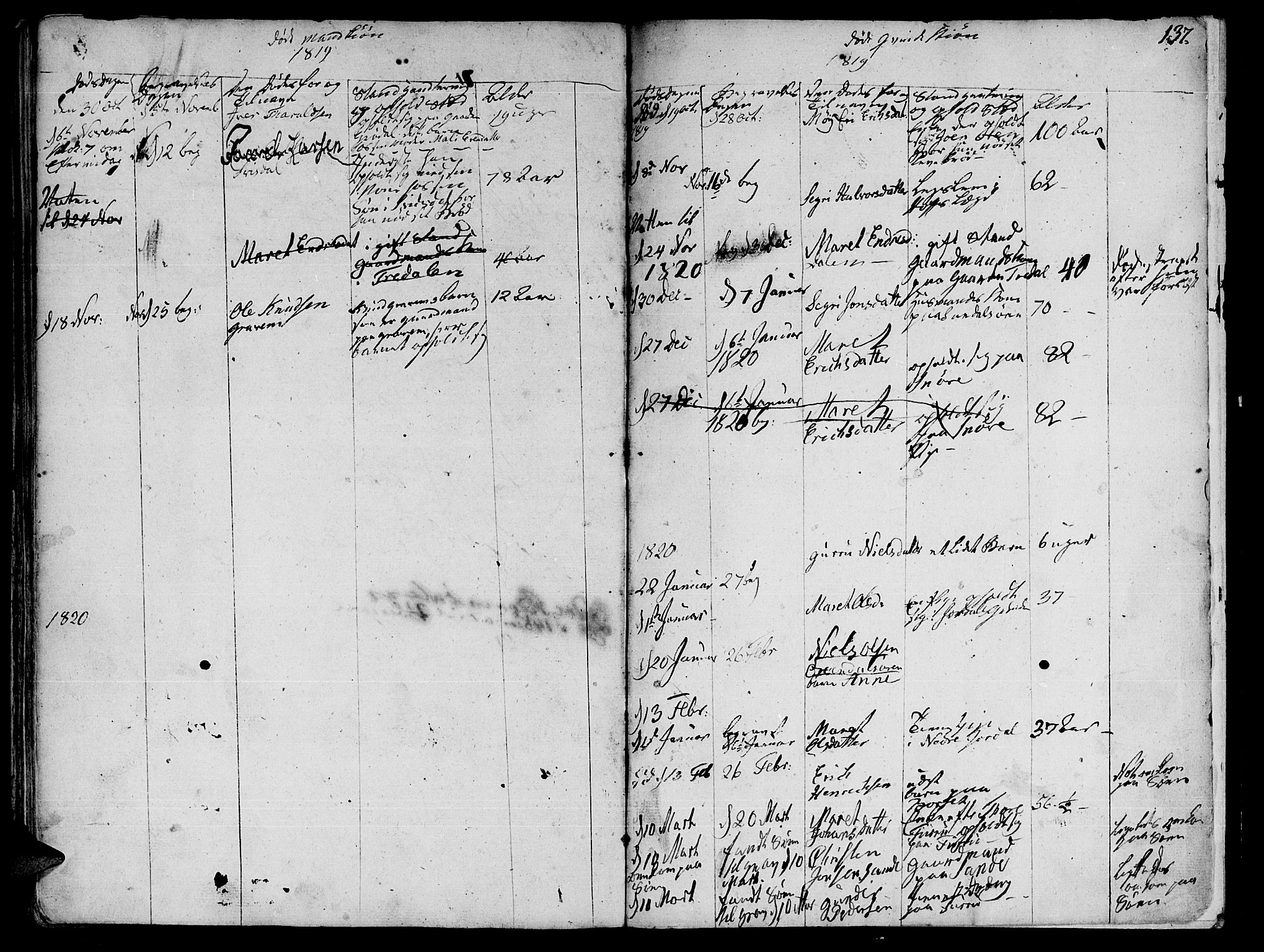 Ministerialprotokoller, klokkerbøker og fødselsregistre - Møre og Romsdal, AV/SAT-A-1454/590/L1008: Parish register (official) no. 590A02, 1794-1820, p. 137