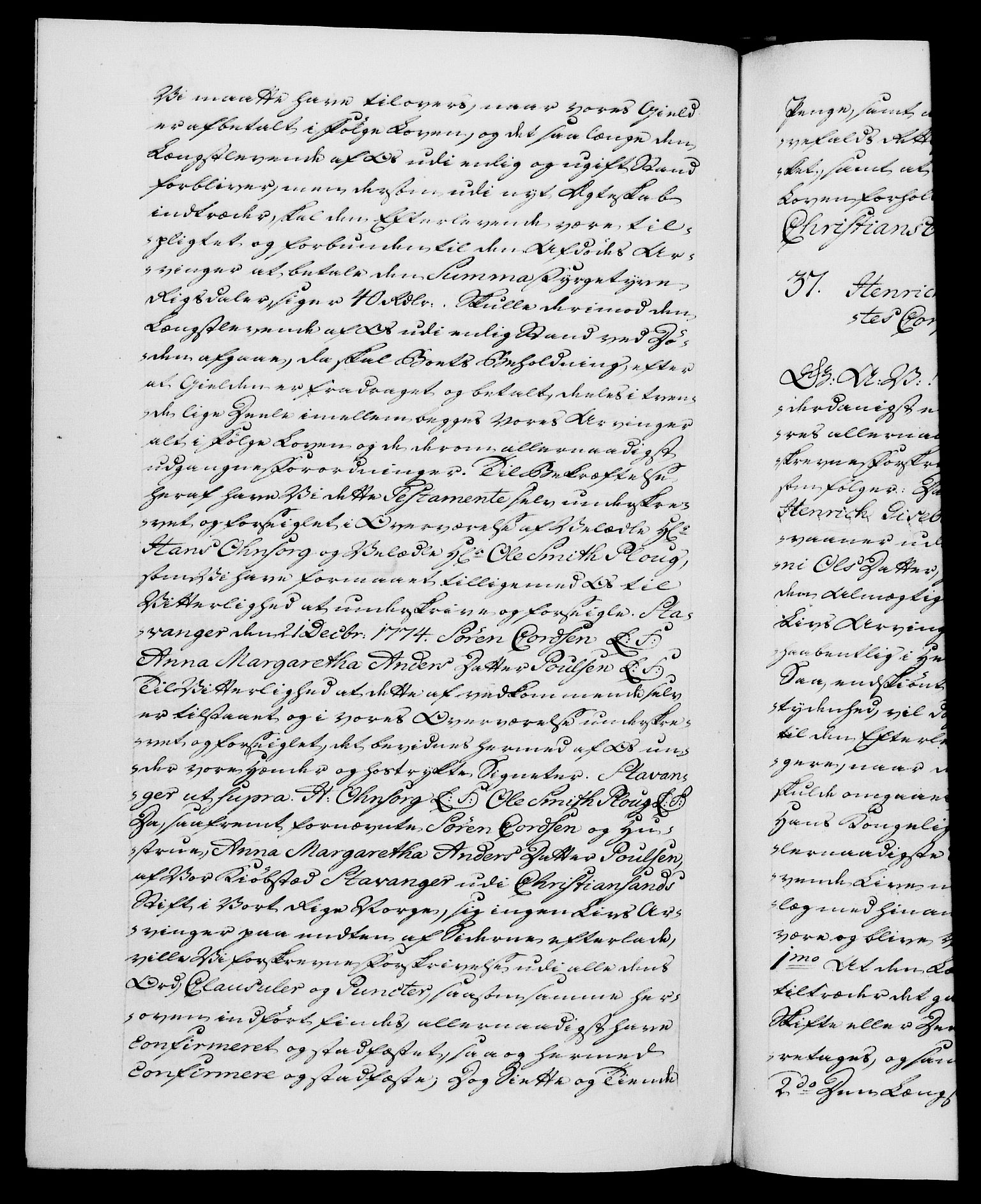 Danske Kanselli 1572-1799, RA/EA-3023/F/Fc/Fca/Fcaa/L0046: Norske registre, 1773-1775, p. 661b