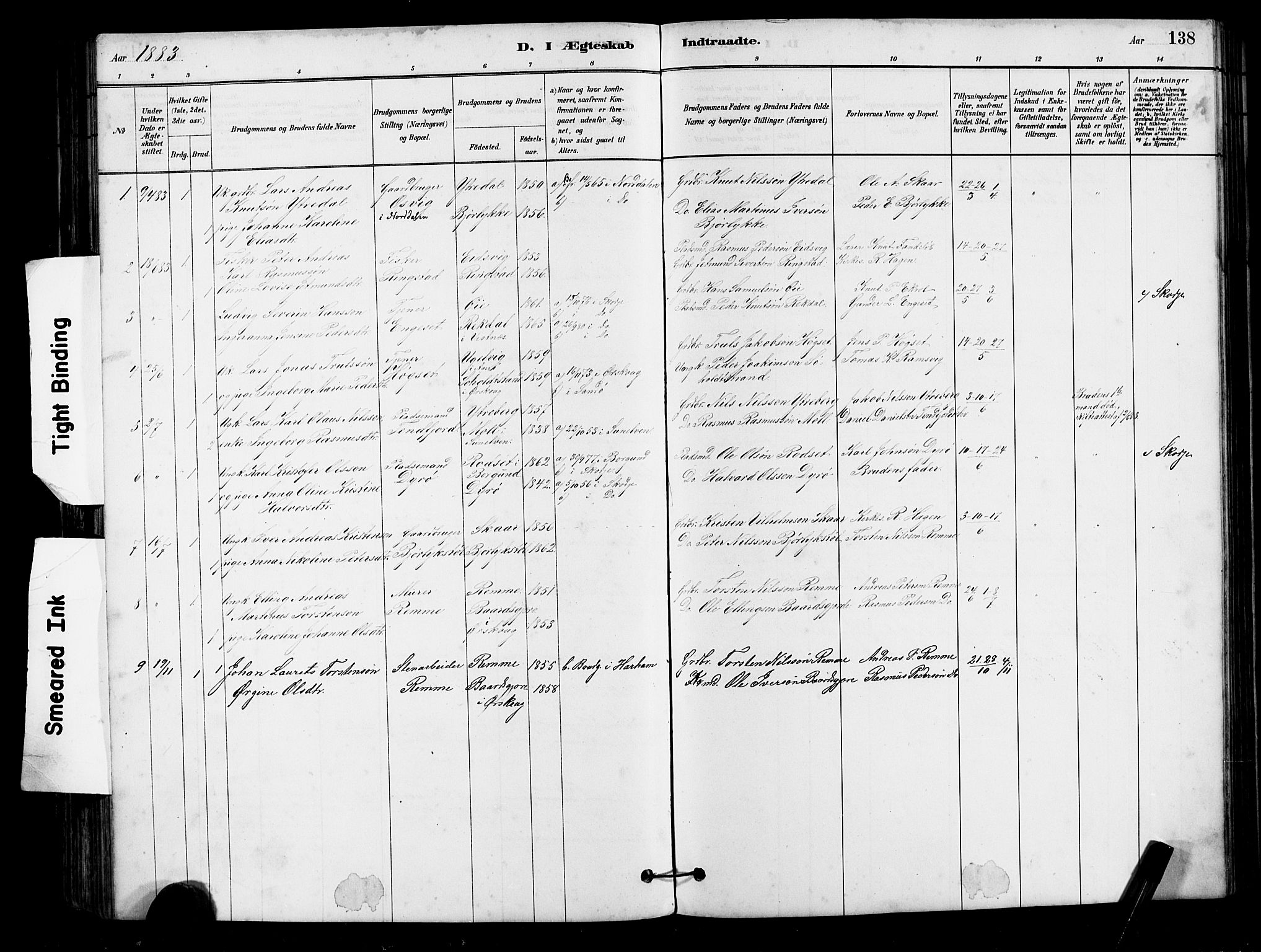 Ministerialprotokoller, klokkerbøker og fødselsregistre - Møre og Romsdal, AV/SAT-A-1454/525/L0376: Parish register (copy) no. 525C02, 1880-1902, p. 138