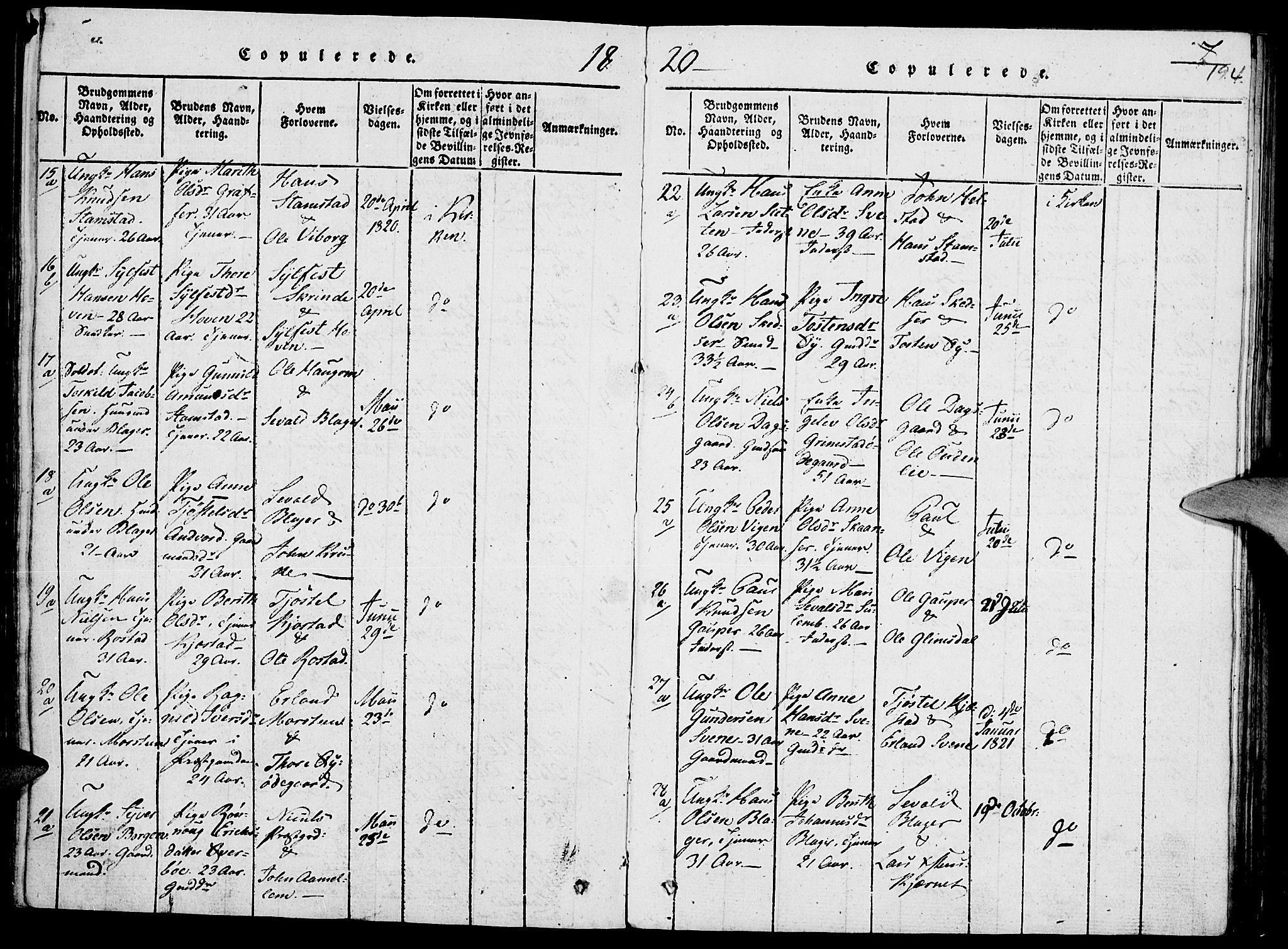 Lom prestekontor, AV/SAH-PREST-070/K/L0004: Parish register (official) no. 4, 1815-1825, p. 194