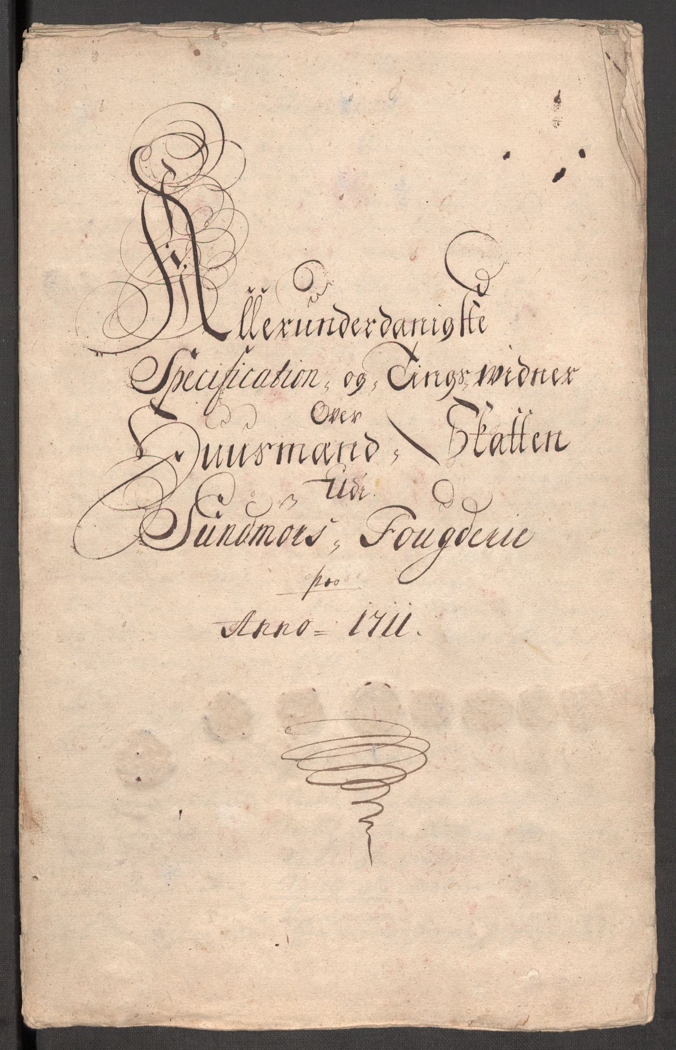 Rentekammeret inntil 1814, Reviderte regnskaper, Fogderegnskap, RA/EA-4092/R54/L3564: Fogderegnskap Sunnmøre, 1711, p. 136