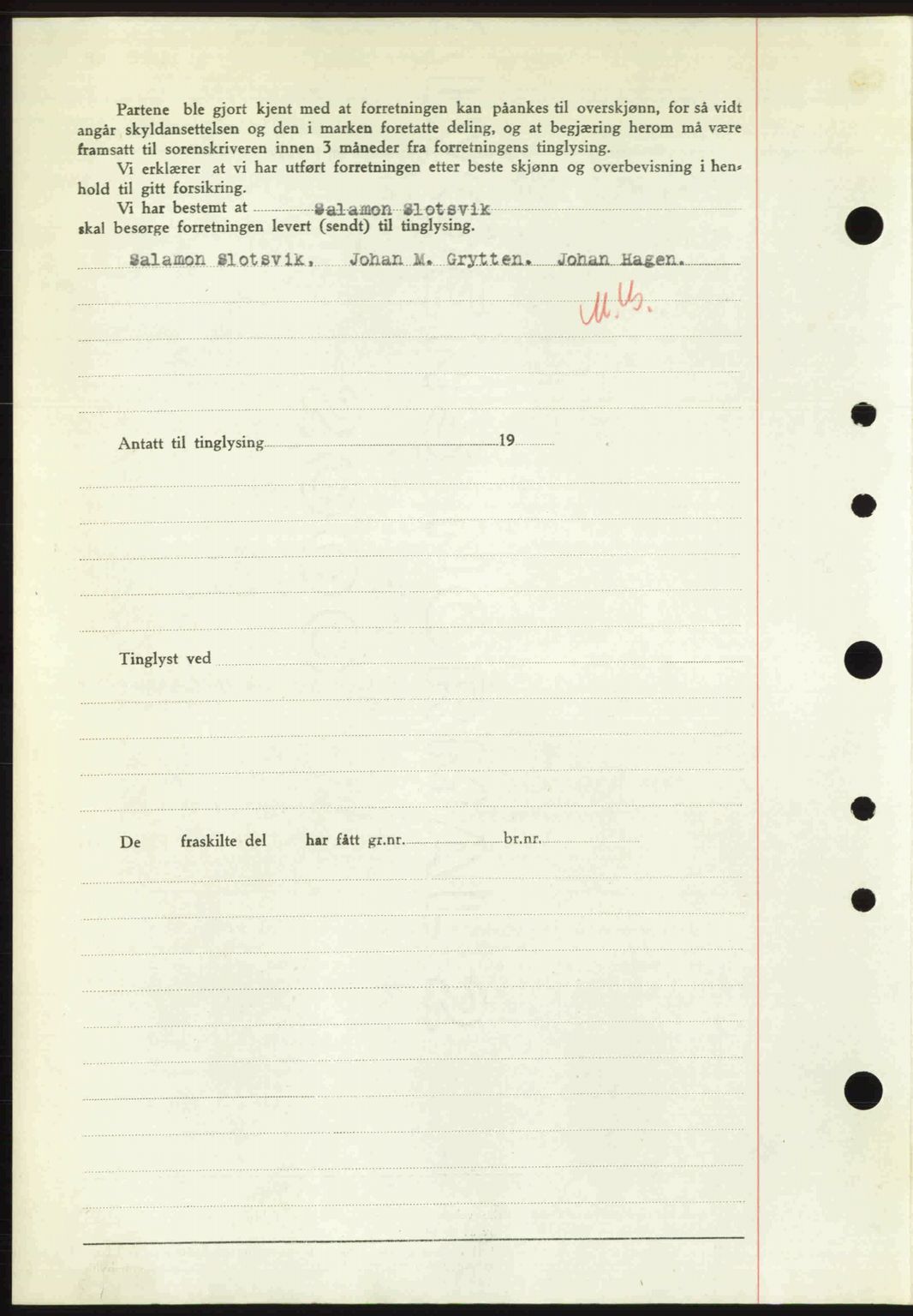 Nordre Sunnmøre sorenskriveri, AV/SAT-A-0006/1/2/2C/2Ca: Mortgage book no. A29, 1948-1949, Diary no: : 2298/1948