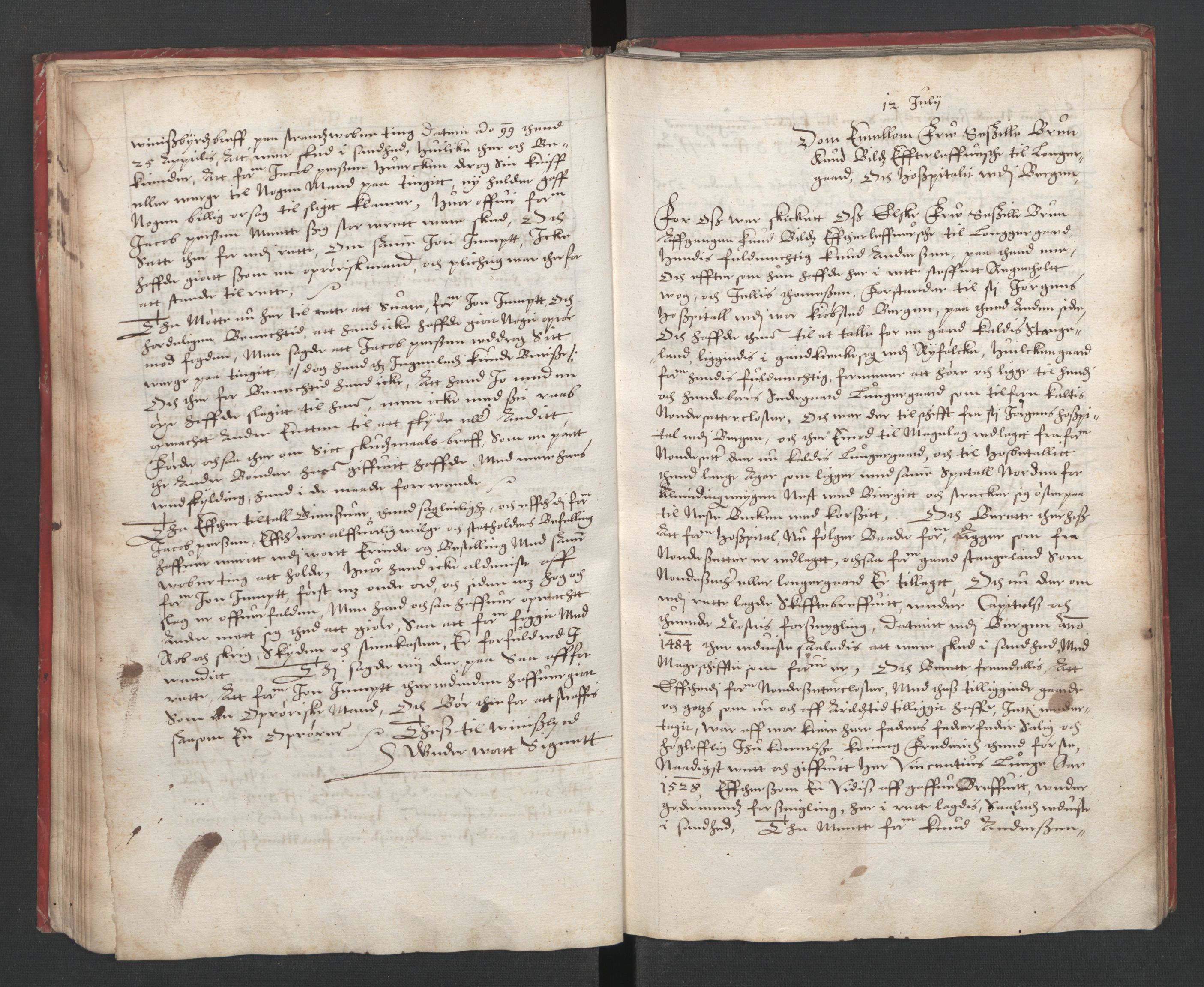 Herredagen 1539-1664  (Kongens Retterting), AV/RA-EA-2882/A/L0006: Dombok, 1604
