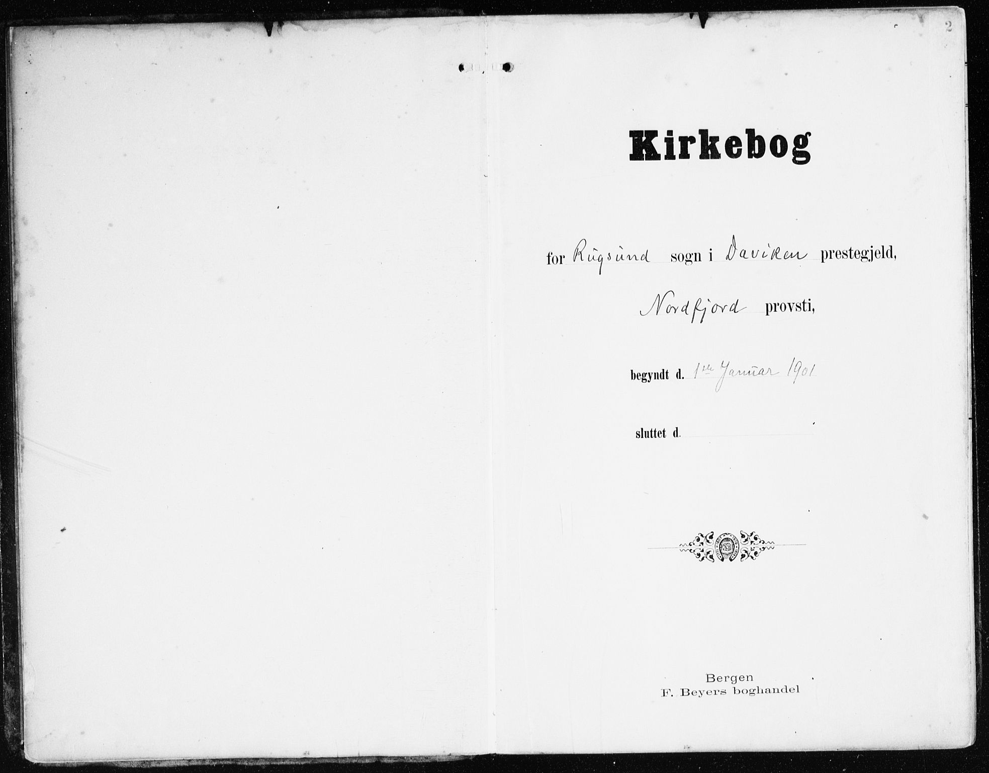 Davik sokneprestembete, AV/SAB-A-79701/H/Haa/Haad/L0002: Parish register (official) no. D 2, 1901-1930, p. 2