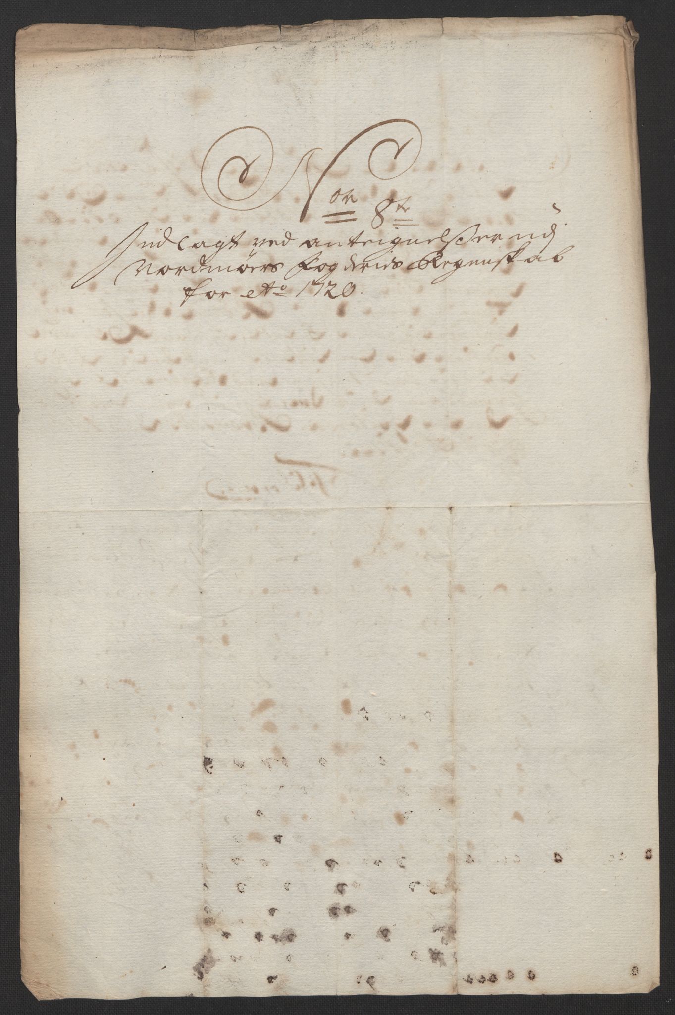 Rentekammeret inntil 1814, Reviderte regnskaper, Fogderegnskap, AV/RA-EA-4092/R56/L3753: Fogderegnskap Nordmøre, 1720, p. 598