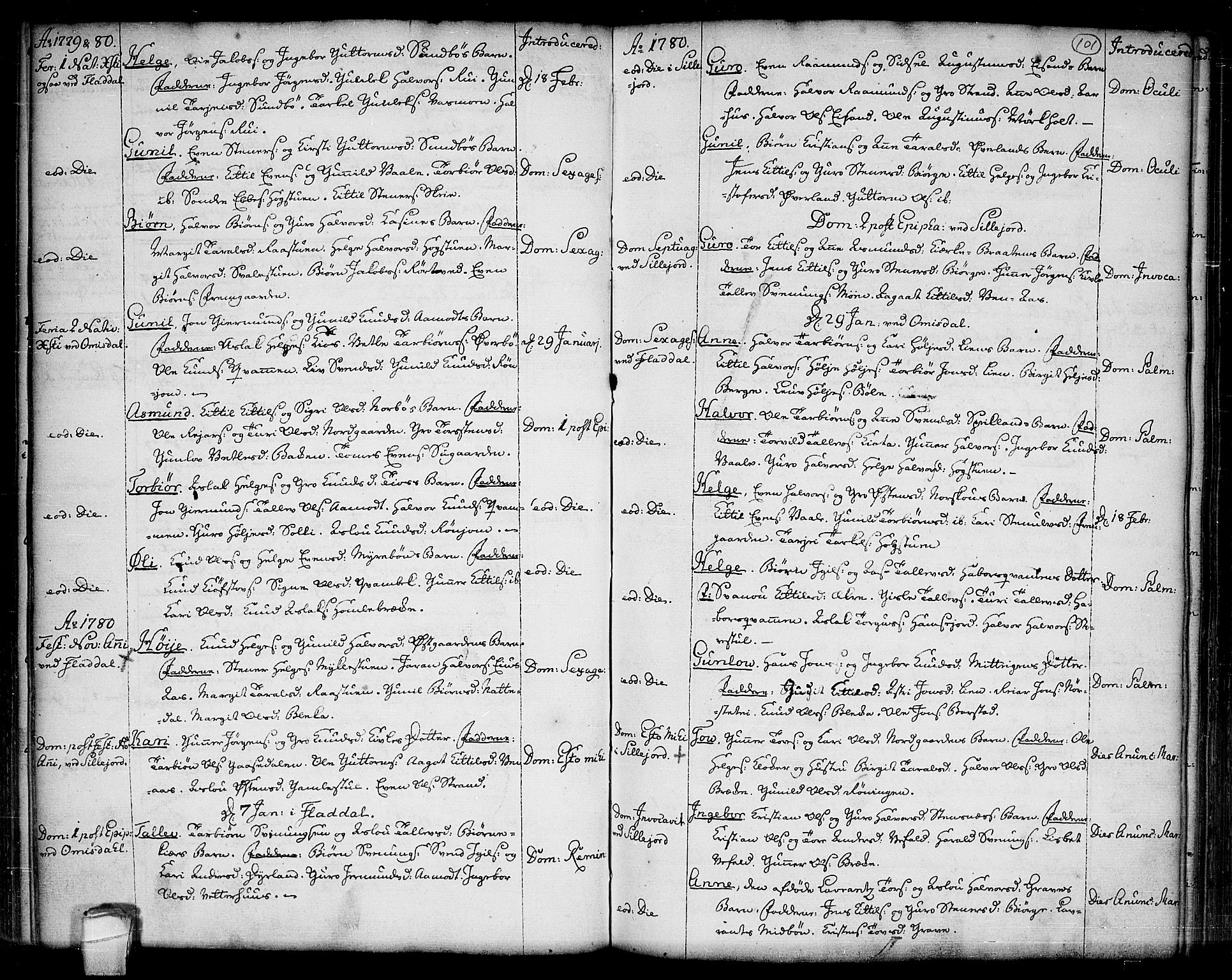 Seljord kirkebøker, SAKO/A-20/F/Fa/L0007: Parish register (official) no. I 7, 1755-1800, p. 101
