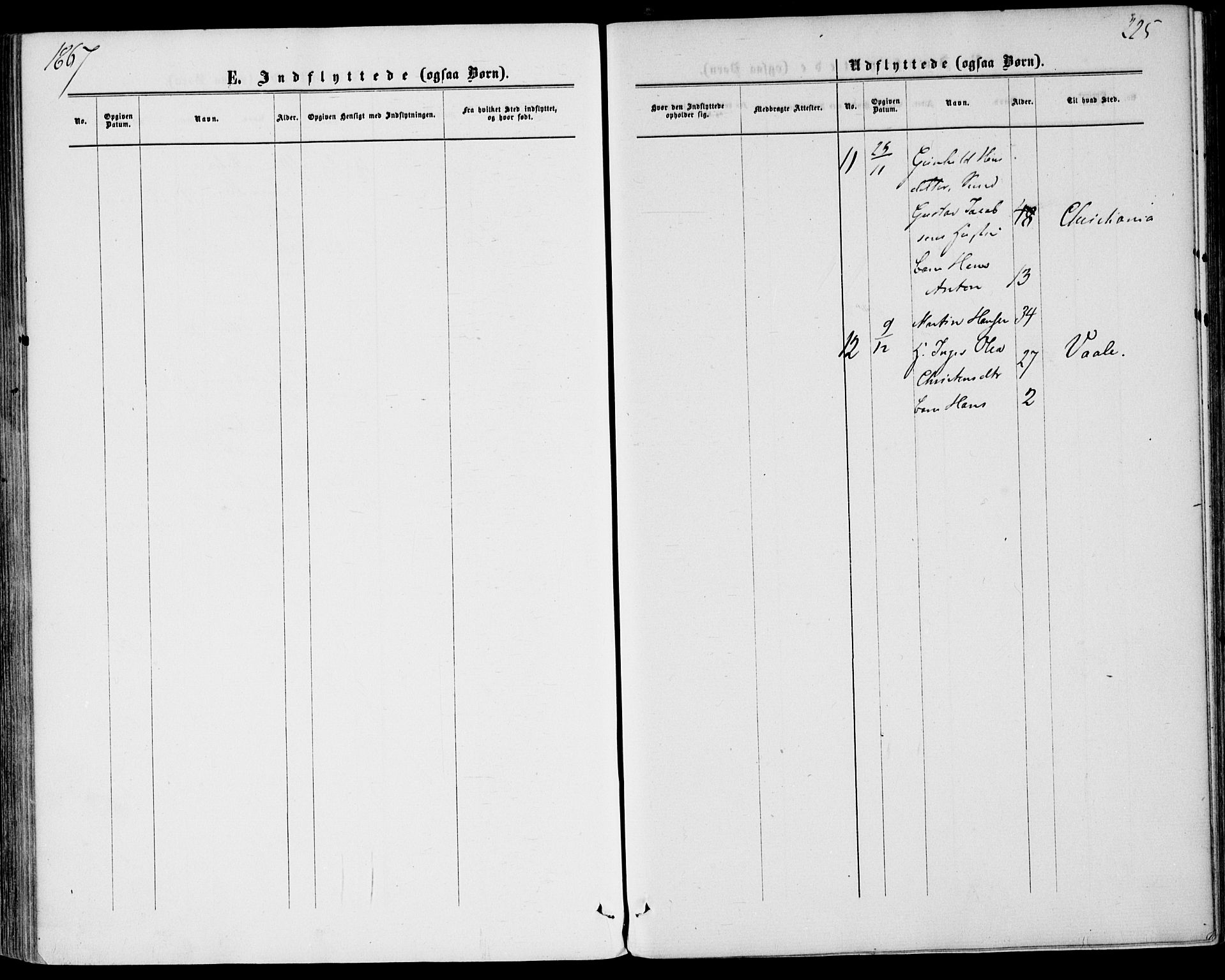 Borre kirkebøker, SAKO/A-338/F/Fa/L0007: Parish register (official) no. I 7, 1862-1867, p. 225