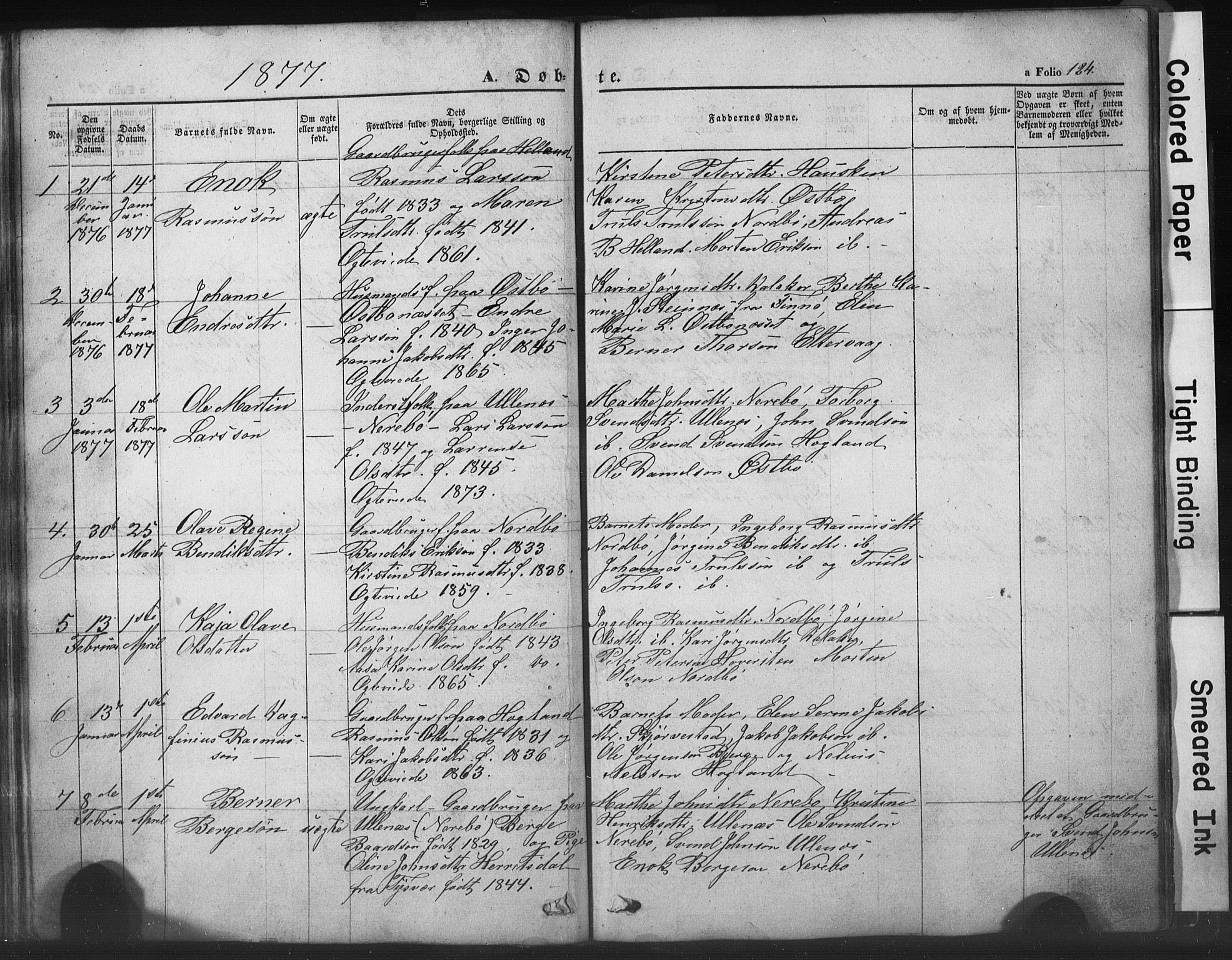 Rennesøy sokneprestkontor, SAST/A -101827/H/Ha/Hab/L0002: Parish register (copy) no. B 2, 1852-1880, p. 124