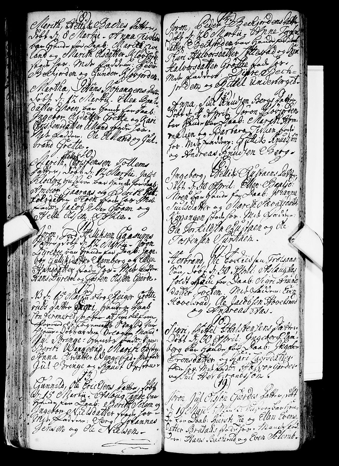 Flesberg kirkebøker, AV/SAKO-A-18/F/Fa/L0002: Parish register (official) no. I 2, 1726-1747