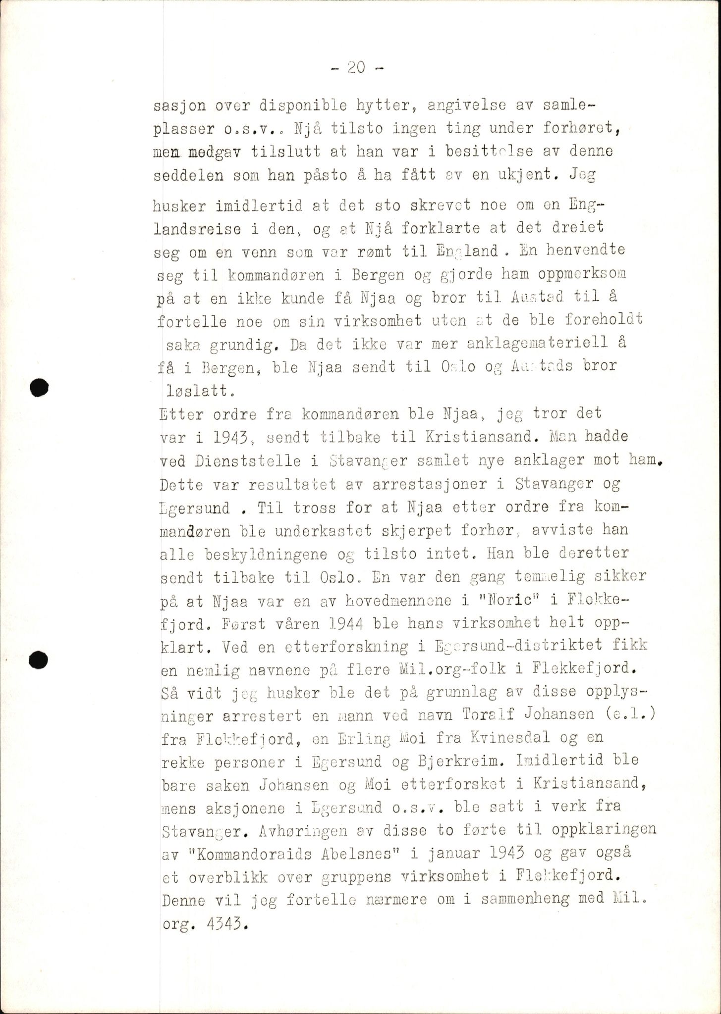 Rudolf Kerner - rapporter, AV/SAK-D/1272/F/L0001: Rapporter vedr. det tyske sikkerhetspolitiets aksjoner, 1946, p. 20