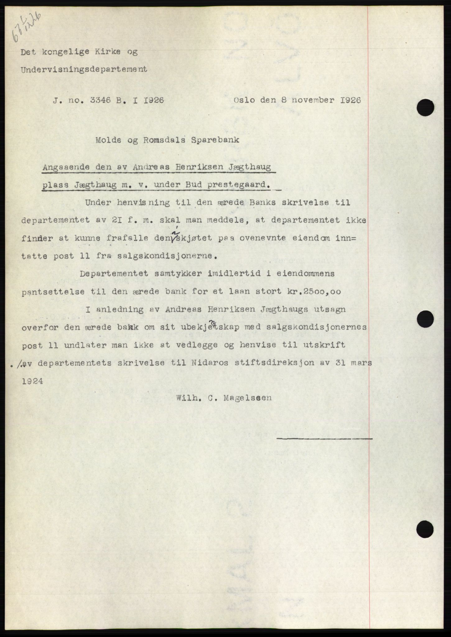 Romsdal sorenskriveri, AV/SAT-A-4149/1/2/2C/L0051: Mortgage book no. 45, 1926-1927, Deed date: 01.12.1926