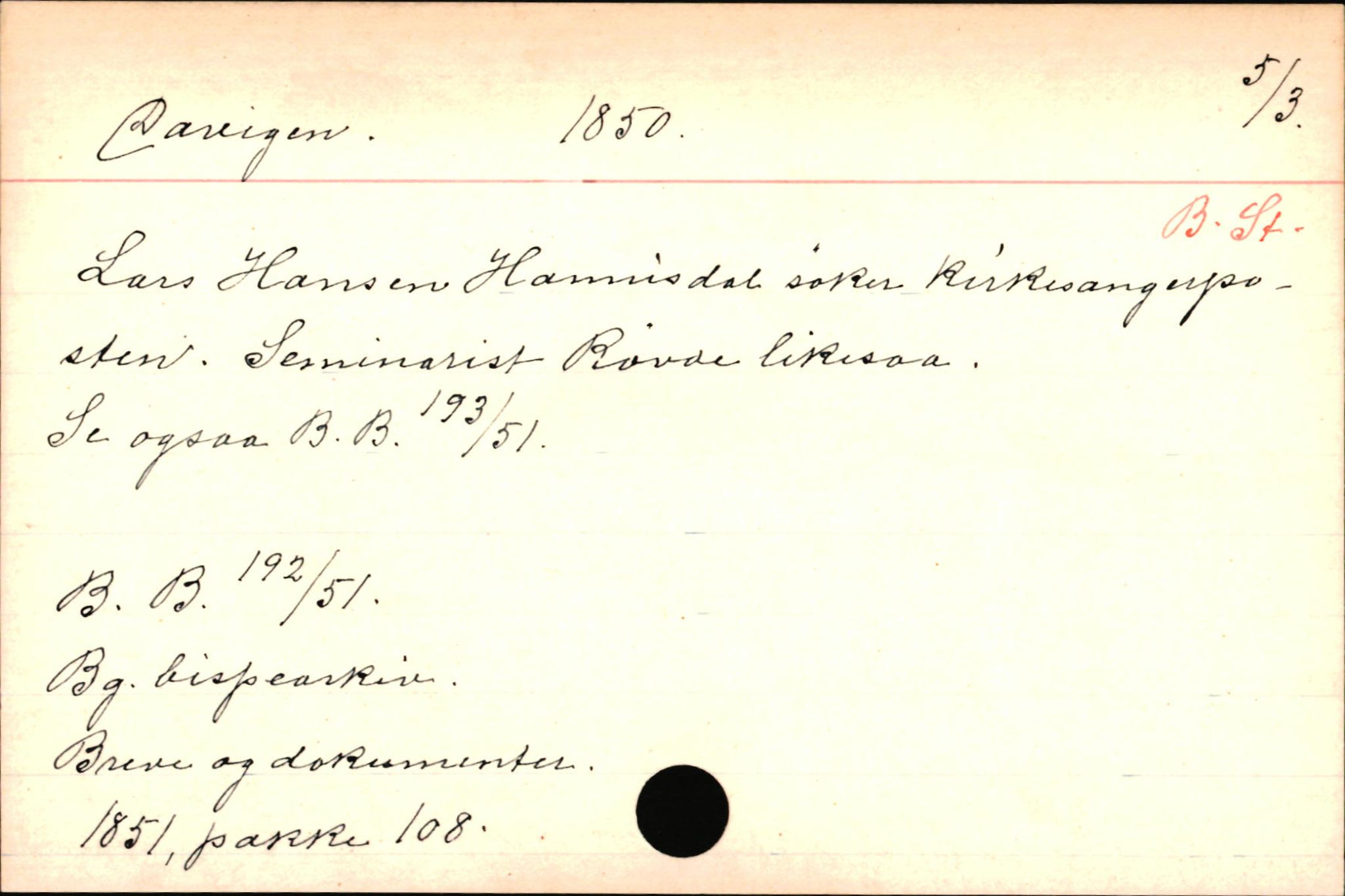 Haugen, Johannes - lærer, AV/SAB-SAB/PA-0036/01/L0001: Om klokkere og lærere, 1521-1904, p. 9713
