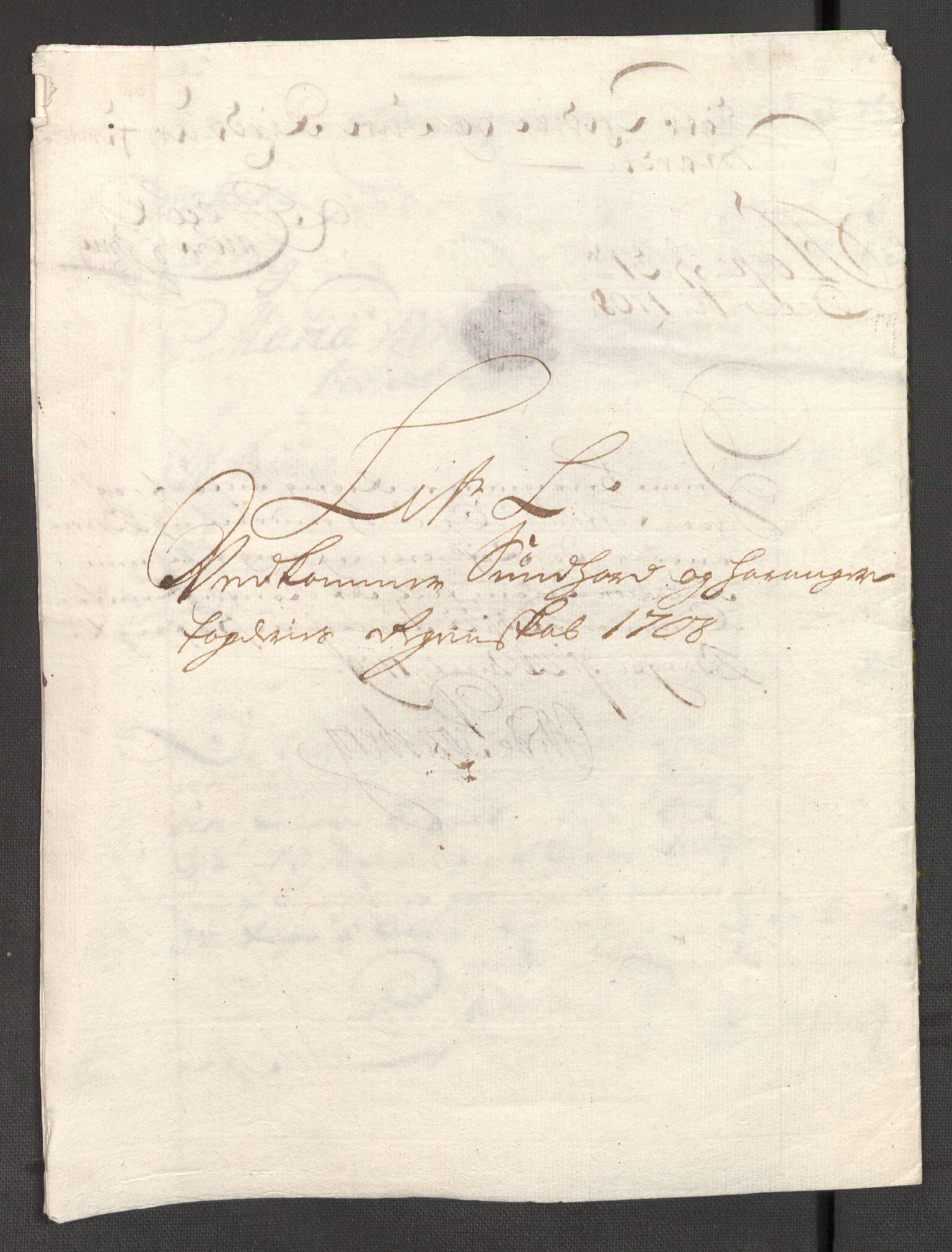 Rentekammeret inntil 1814, Reviderte regnskaper, Fogderegnskap, AV/RA-EA-4092/R48/L2985: Fogderegnskap Sunnhordland og Hardanger, 1708, p. 191