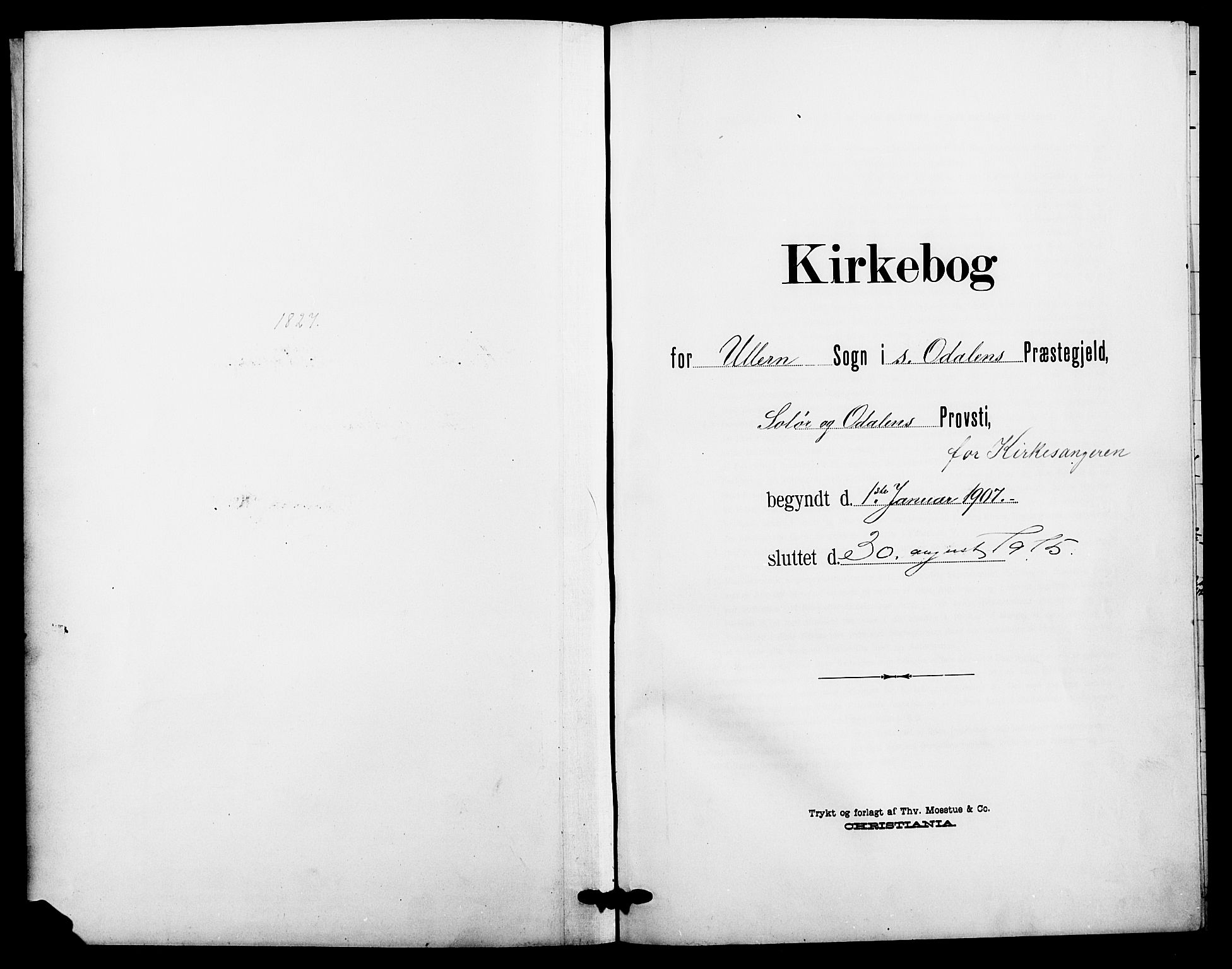 Sør-Odal prestekontor, SAH/PREST-030/H/Ha/Hab/L0007: Parish register (copy) no. 7, 1907-1915