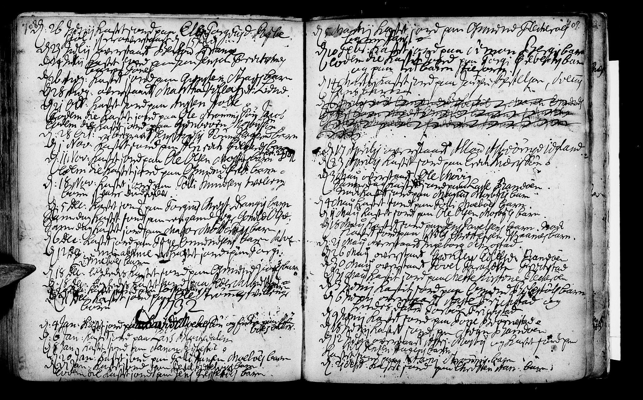 Oddernes sokneprestkontor, AV/SAK-1111-0033/F/Fa/Faa/L0002: Parish register (official) no. A 2, 1719-1764, p. 710-711