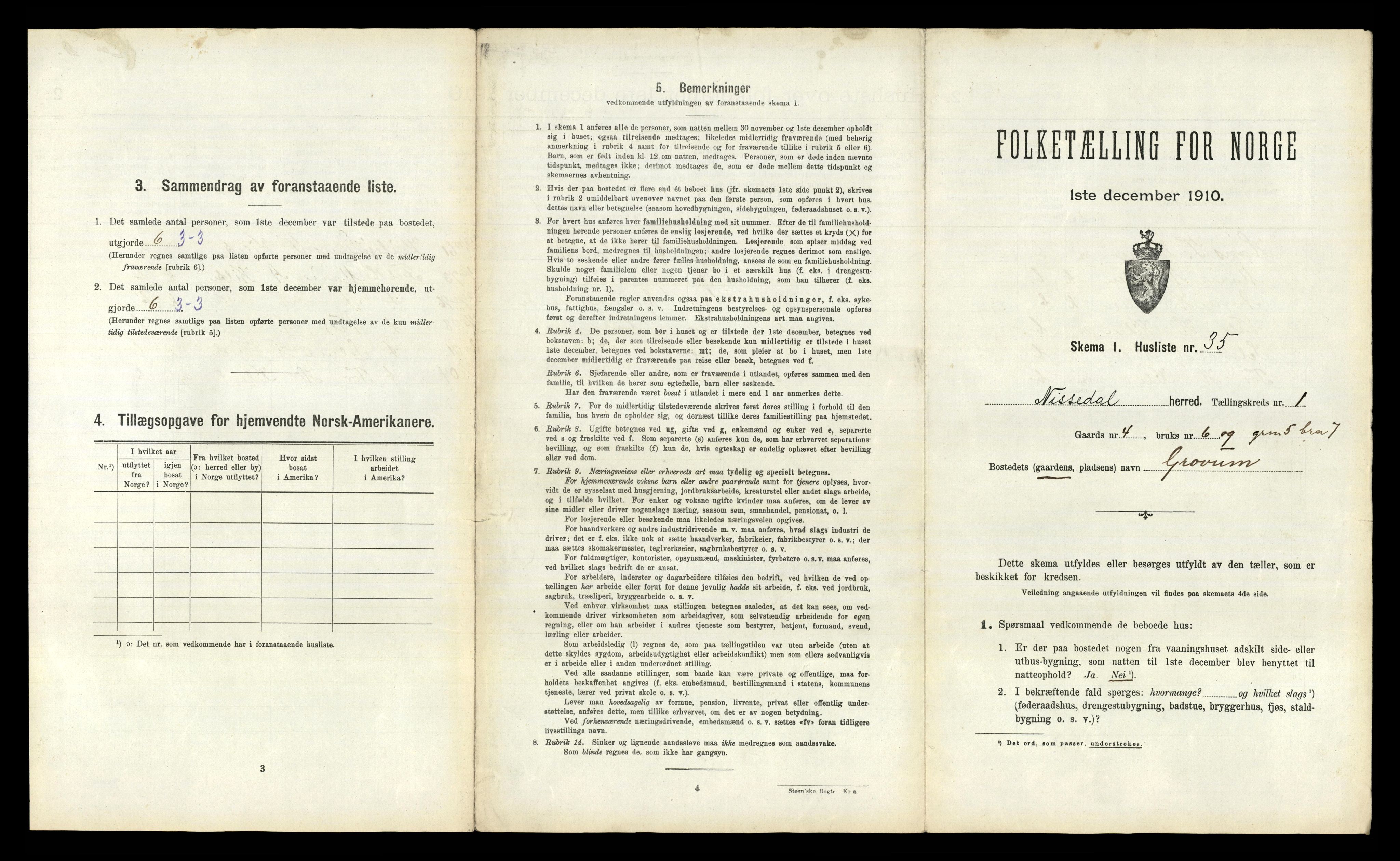 RA, 1910 census for Nissedal, 1910, p. 100