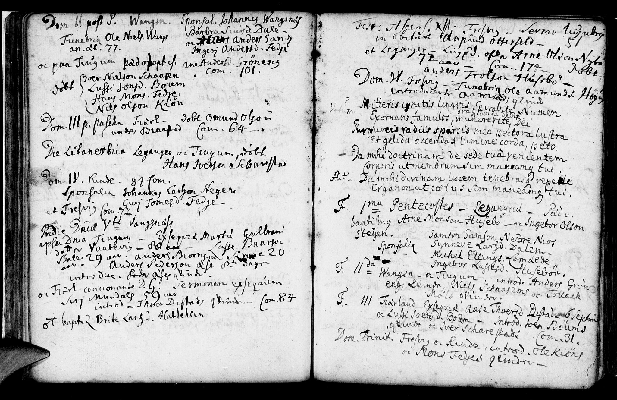 Leikanger sokneprestembete, SAB/A-81001: Parish register (official) no. A 2, 1735-1756, p. 51