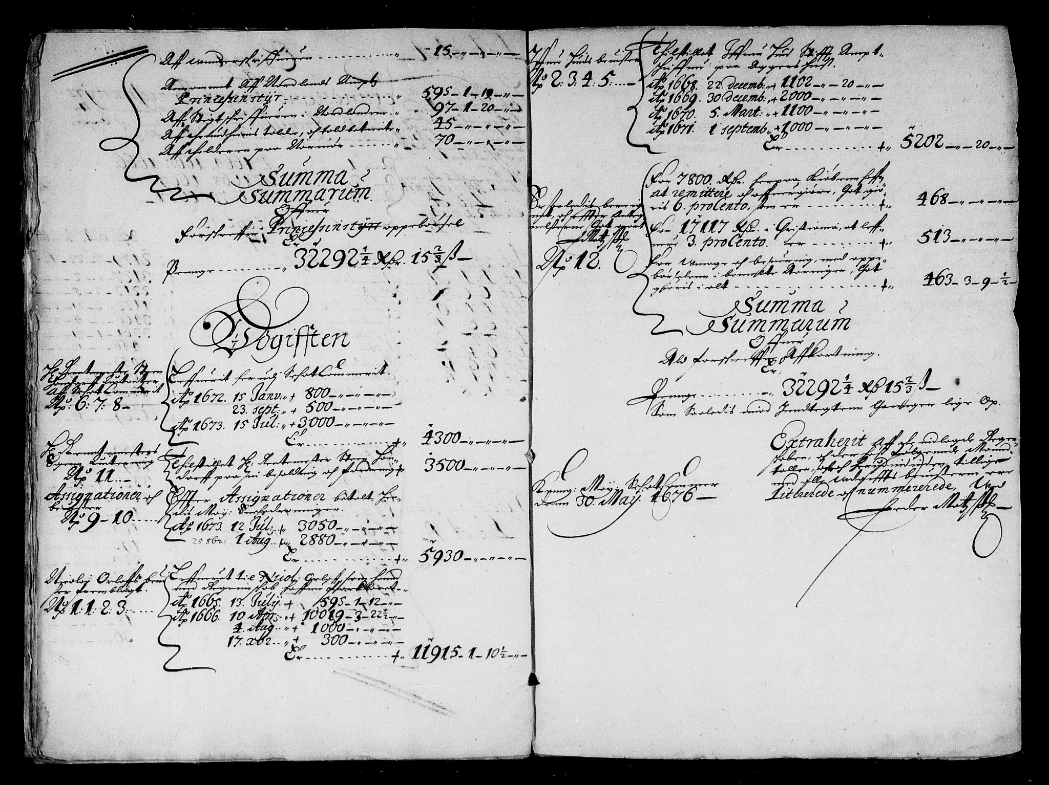 Rentekammeret inntil 1814, Reviderte regnskaper, Stiftamtstueregnskaper, Trondheim stiftamt og Nordland amt, AV/RA-EA-6044/R/Rd/L0034: Trondheim stiftamt, 1664-1671