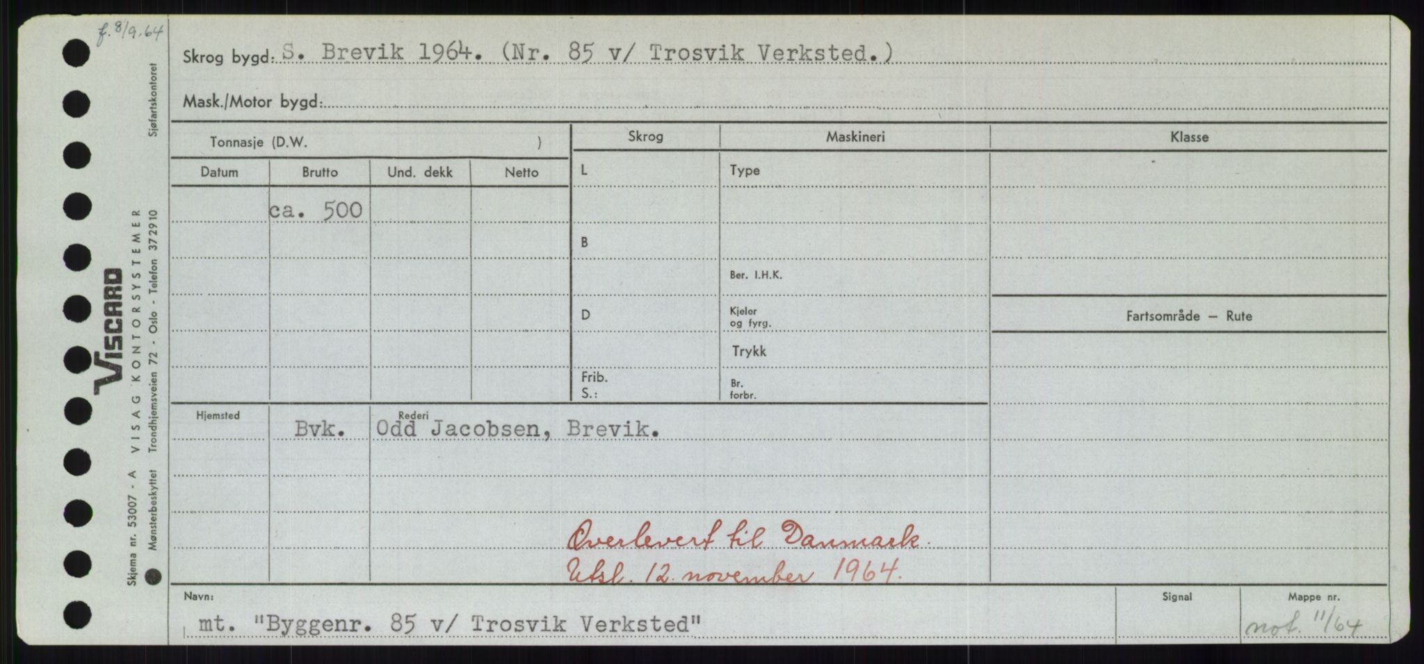 Sjøfartsdirektoratet med forløpere, Skipsmålingen, RA/S-1627/H/Hd/L0006: Fartøy, Byg-Båt, p. 673