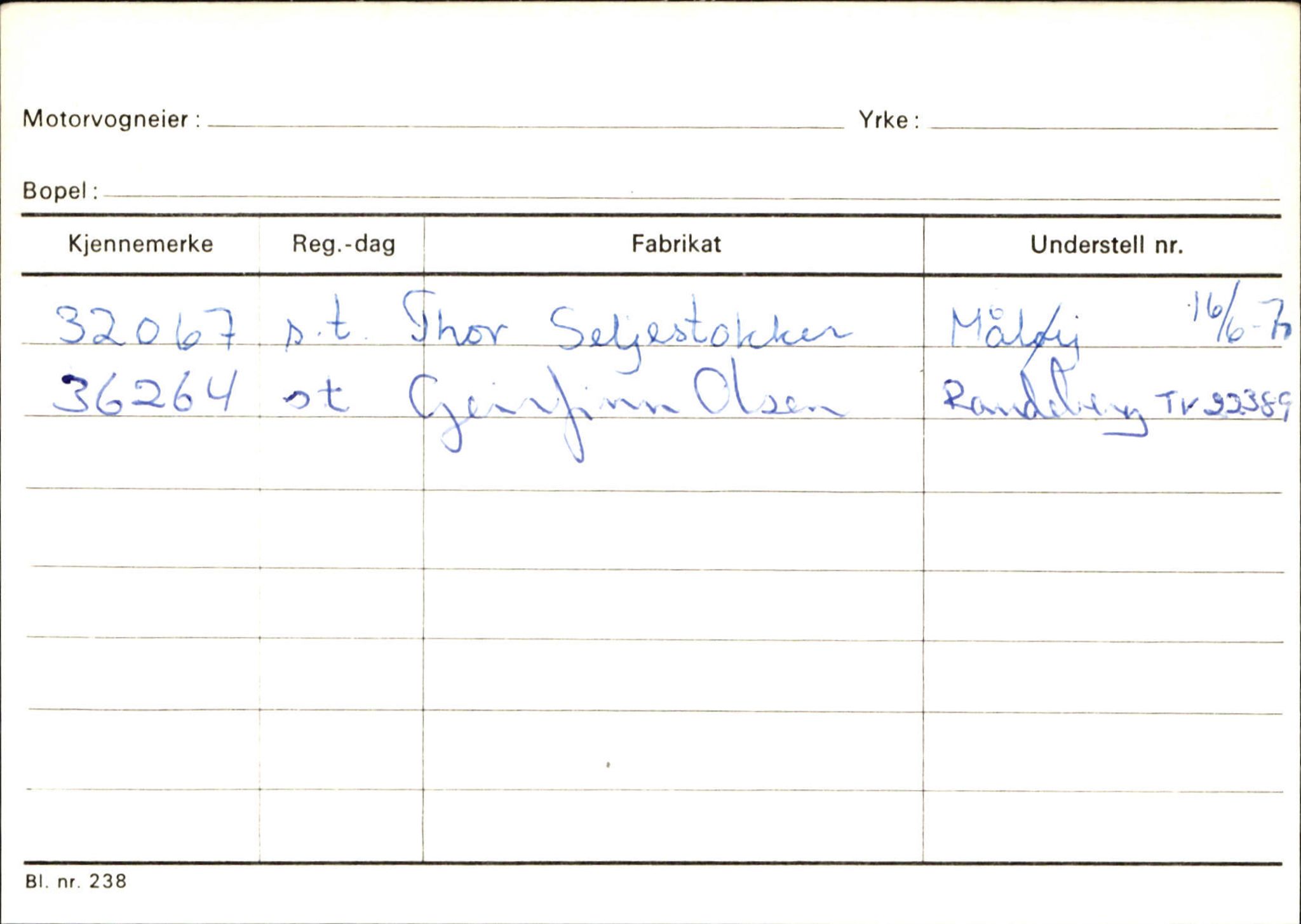 Statens vegvesen, Sogn og Fjordane vegkontor, AV/SAB-A-5301/4/F/L0144: Registerkort Vågsøy A-R, 1945-1975, p. 2015