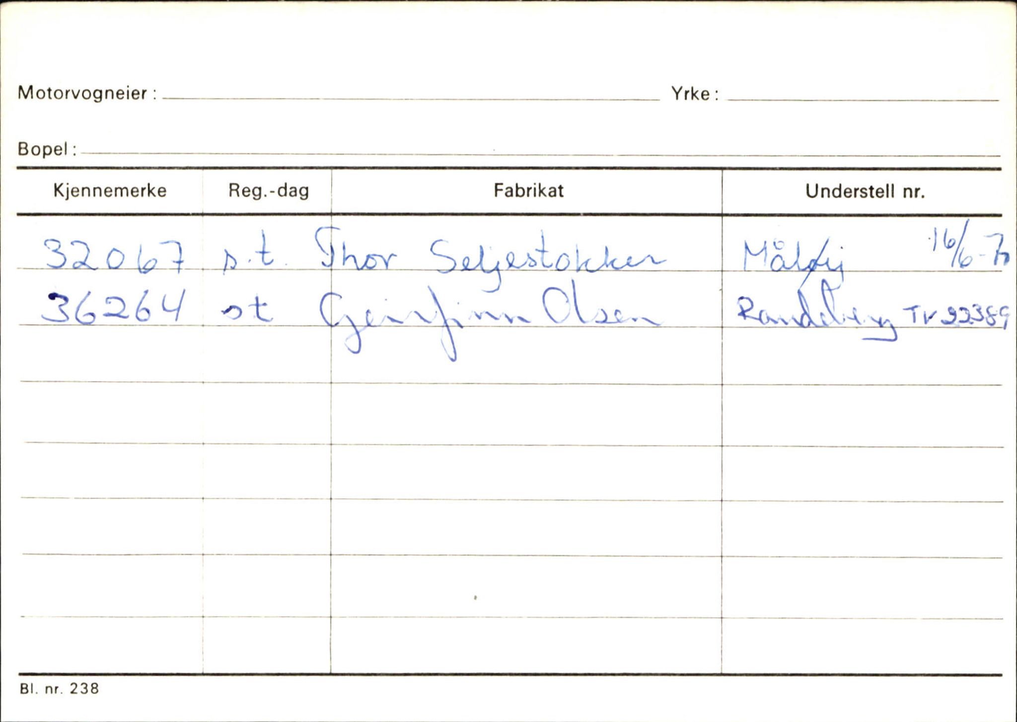 Statens vegvesen, Sogn og Fjordane vegkontor, SAB/A-5301/4/F/L0144: Registerkort Vågsøy A-R, 1945-1975, p. 2015